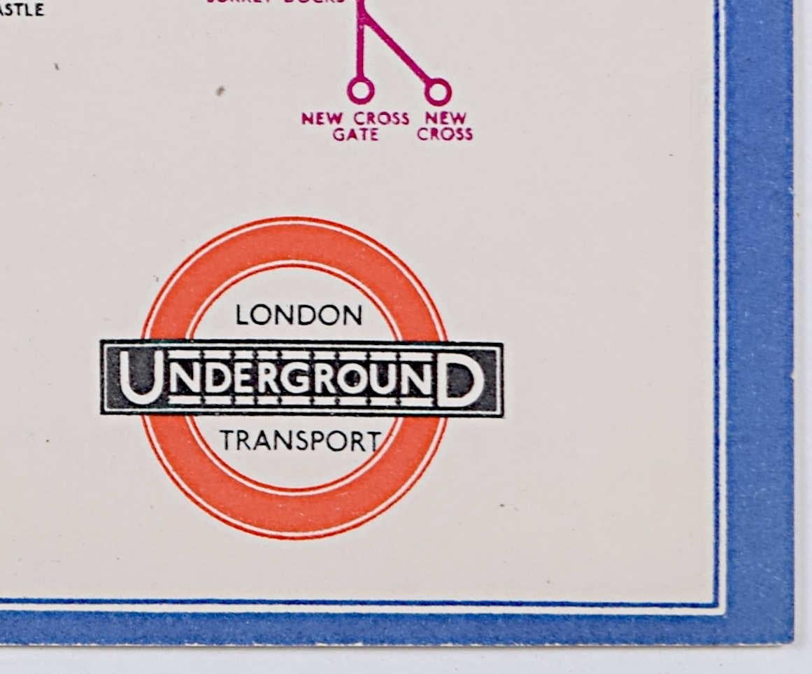 Harry Beck, settembre 1937 n. 1 Mappa tascabile della metropolitana di Londra in vendita 3