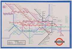 Harry Beck, septiembre de 1937 nº 1 Mapa de bolsillo del metro de Londres