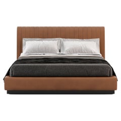 21st-century Contemporary bed upholstered with customisable fabrics