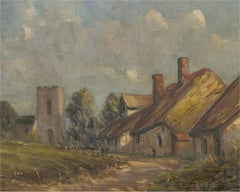 Harry Bennett (1879-1955) - Signed Early 20th Century Oil, Village Scene