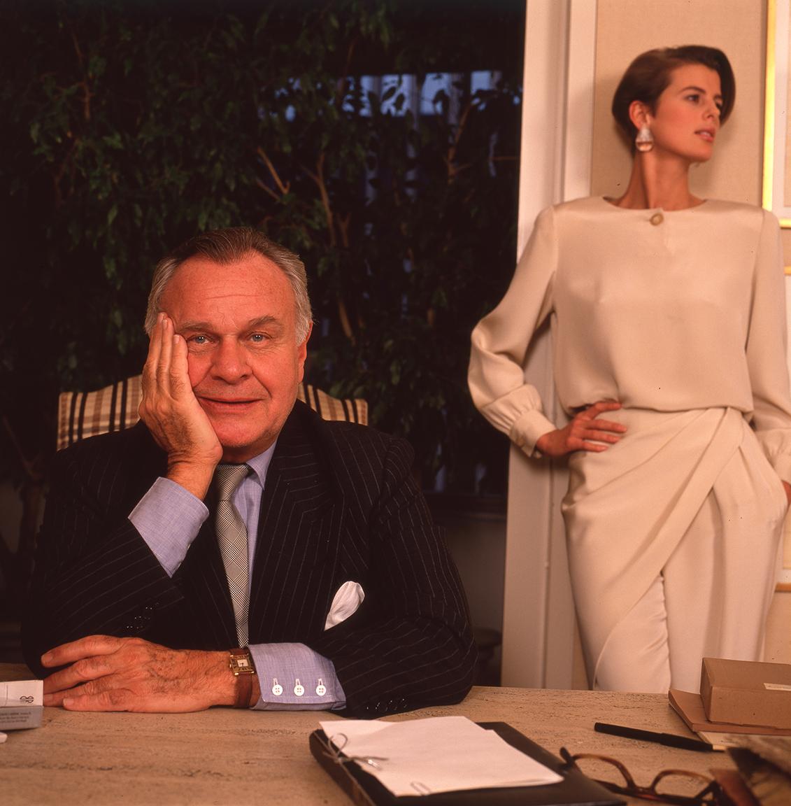Harry Benson Color Photograph - Bill Blass with Josie Borain, New York
