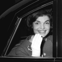 Jackie Kennedy in Car, London