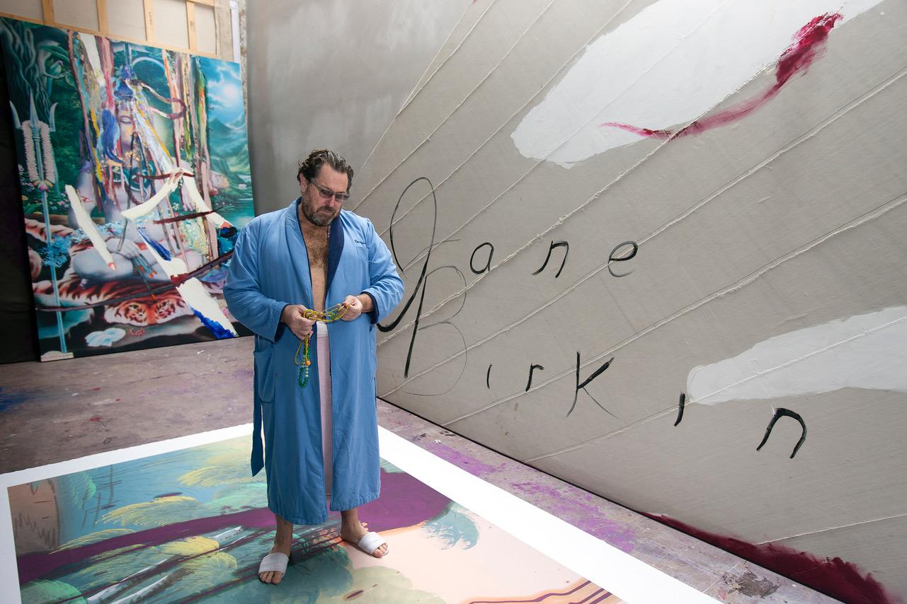 Julian Schnabel in his studio, Palazzo Chupi, New York, 2011 - Photograph by Harry Benson