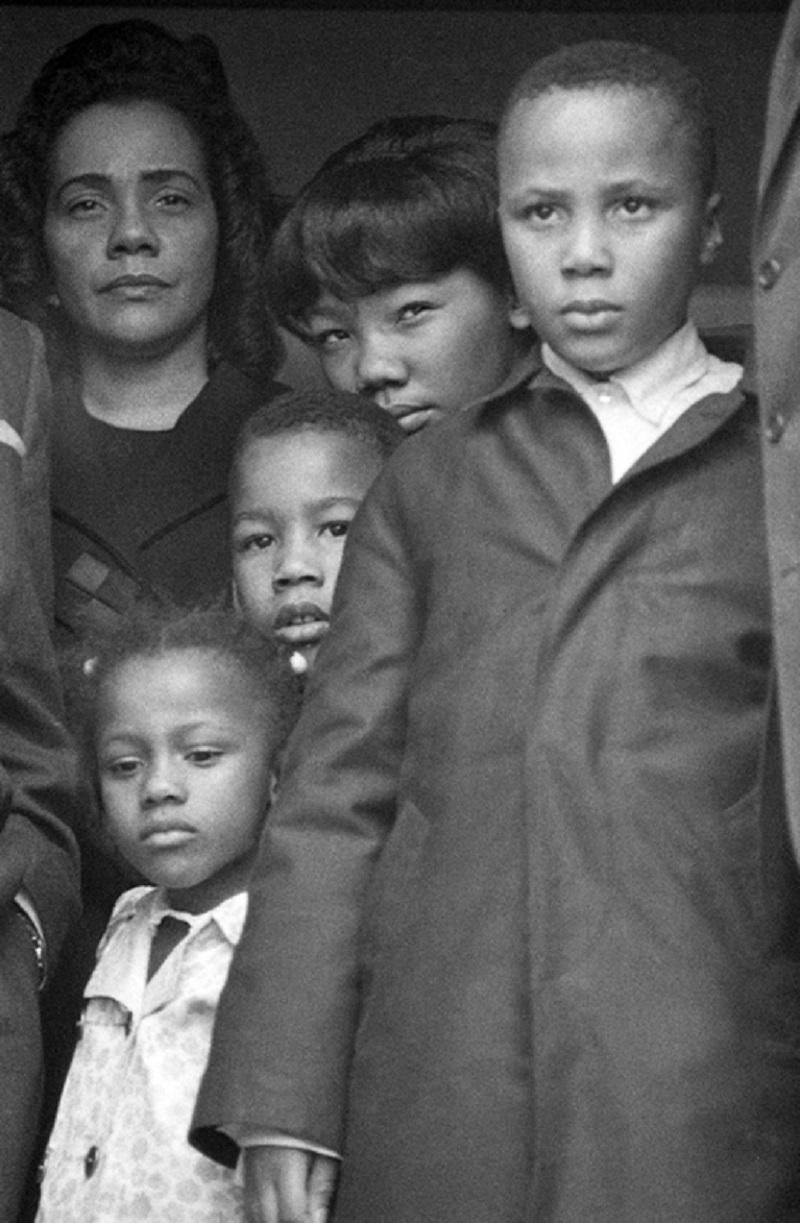Harry Benson Black and White Photograph - Mrs. Martin Luther King, Jr. and Family, Atlanta