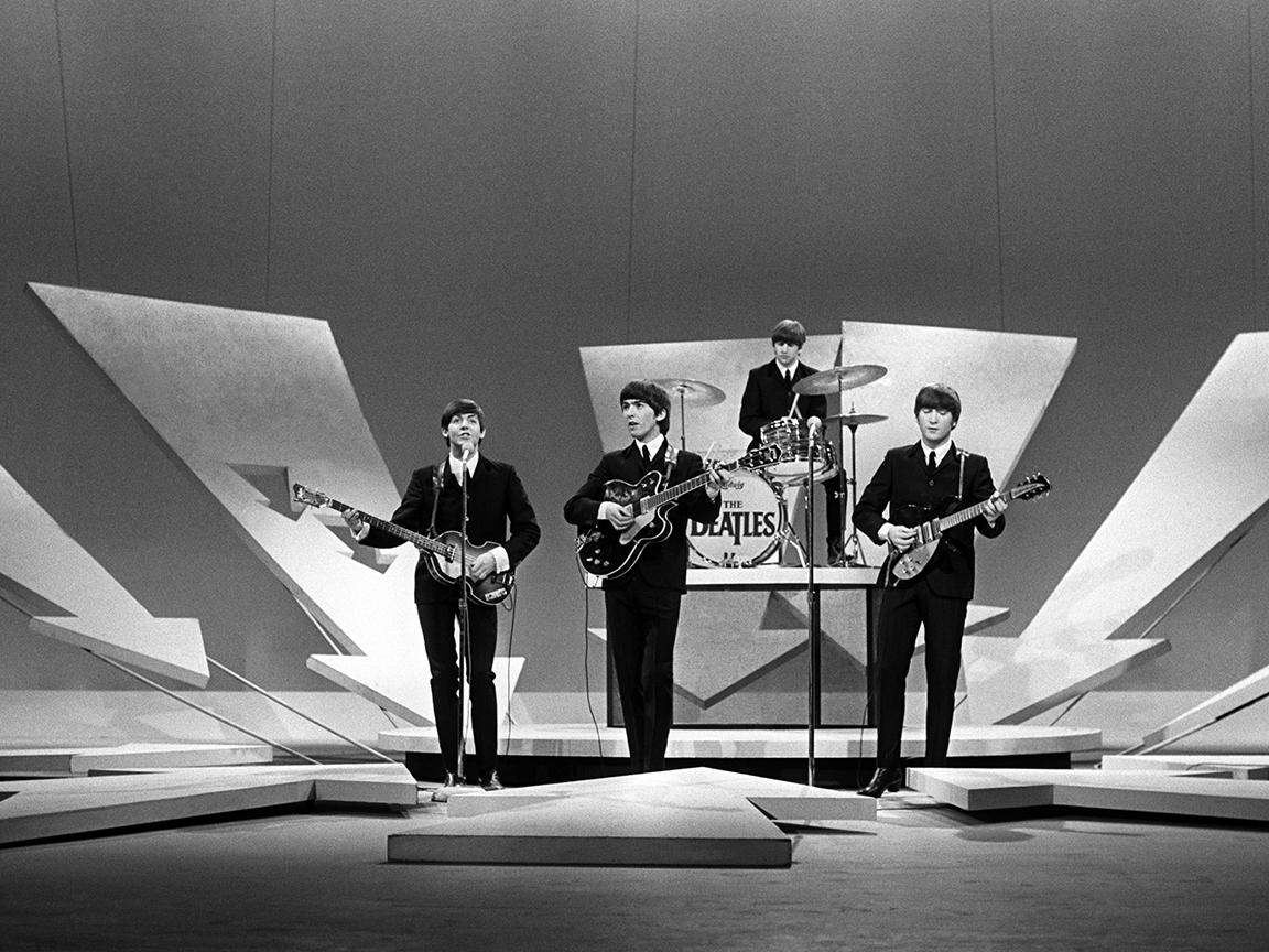 Harry Benson Black and White Photograph - The Beatles, Ed Sullivan Show, New York, 1964