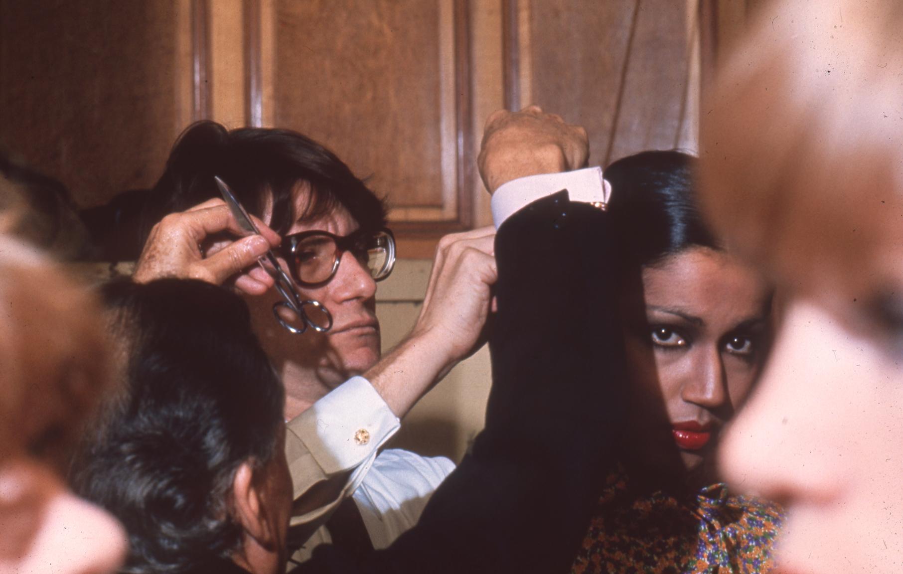 Harry Benson Color Photograph - Yves St. Laurent and Kirat Young