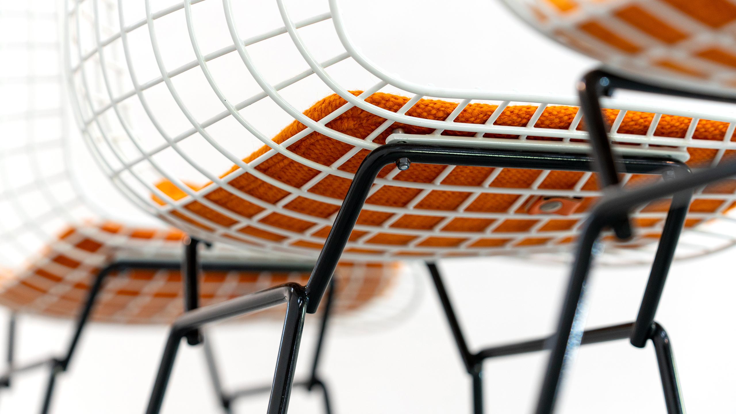 Harry Bertoia - 3x Wire Barstool Chair, Stool - 1952 for Knoll International  1