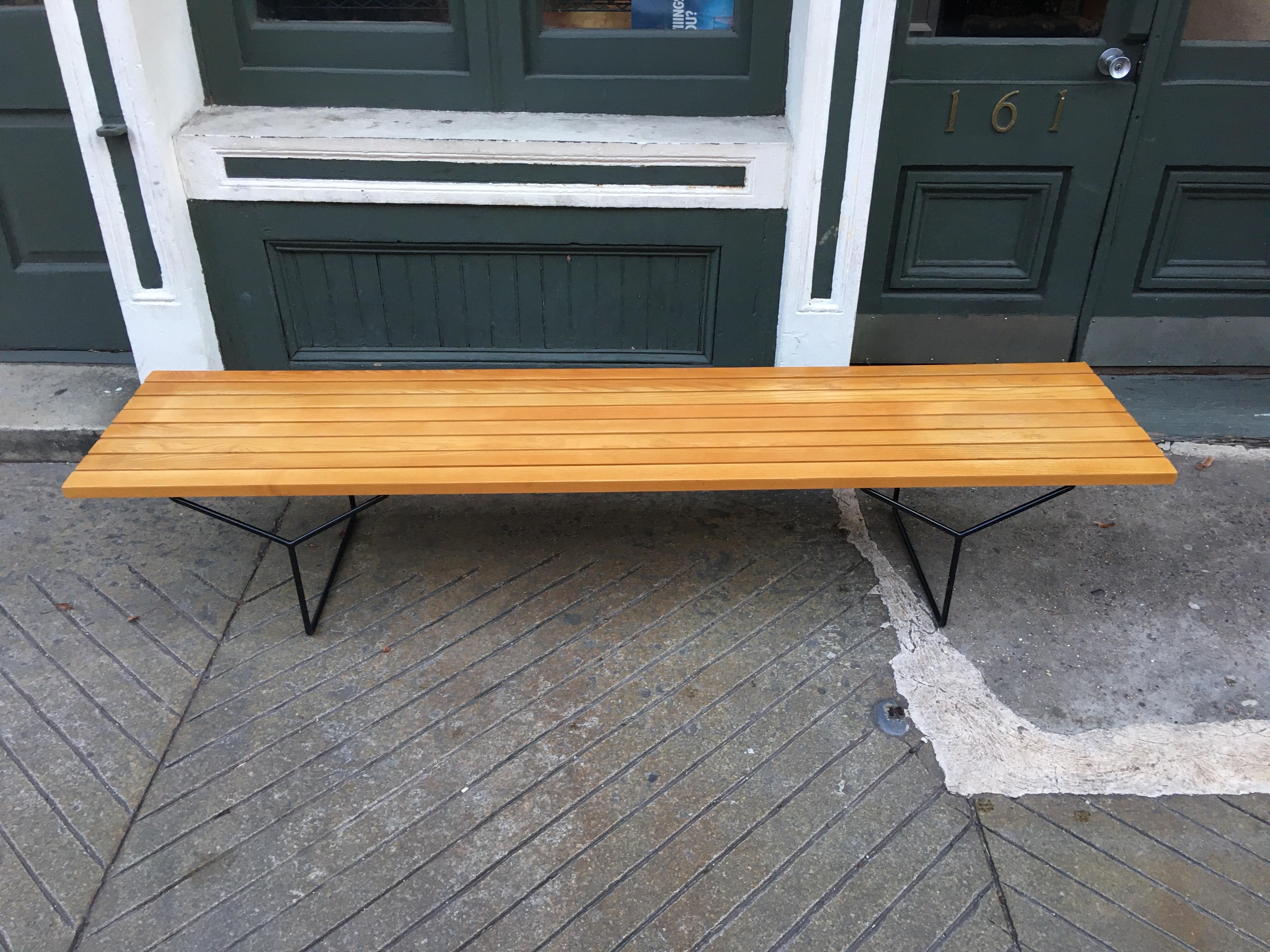 Mid-20th Century Harry Bertoia Bench for Knoll