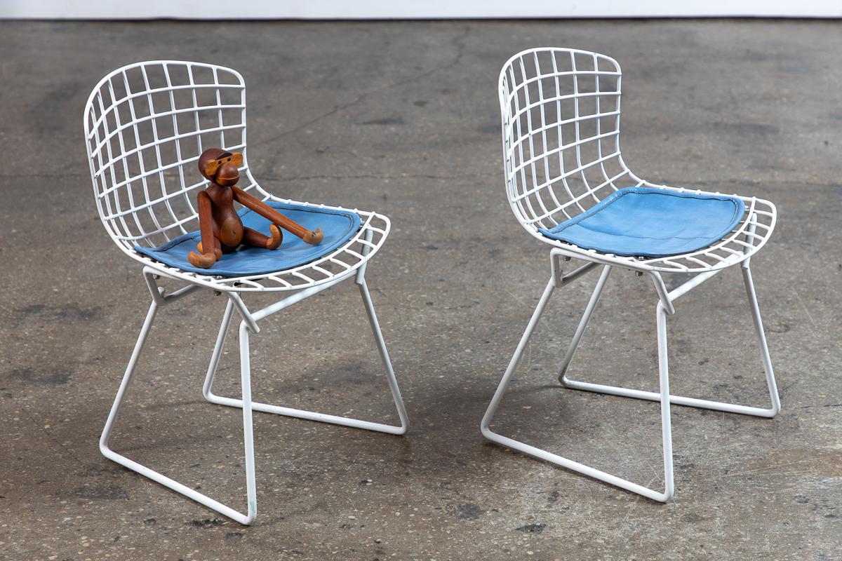 Mid-Century Modern Harry Bertoia Baby Size Child Chairs - a Pair For Sale