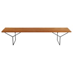 Harry Bertoia, Bench, Oak, Metal, United States, 1952