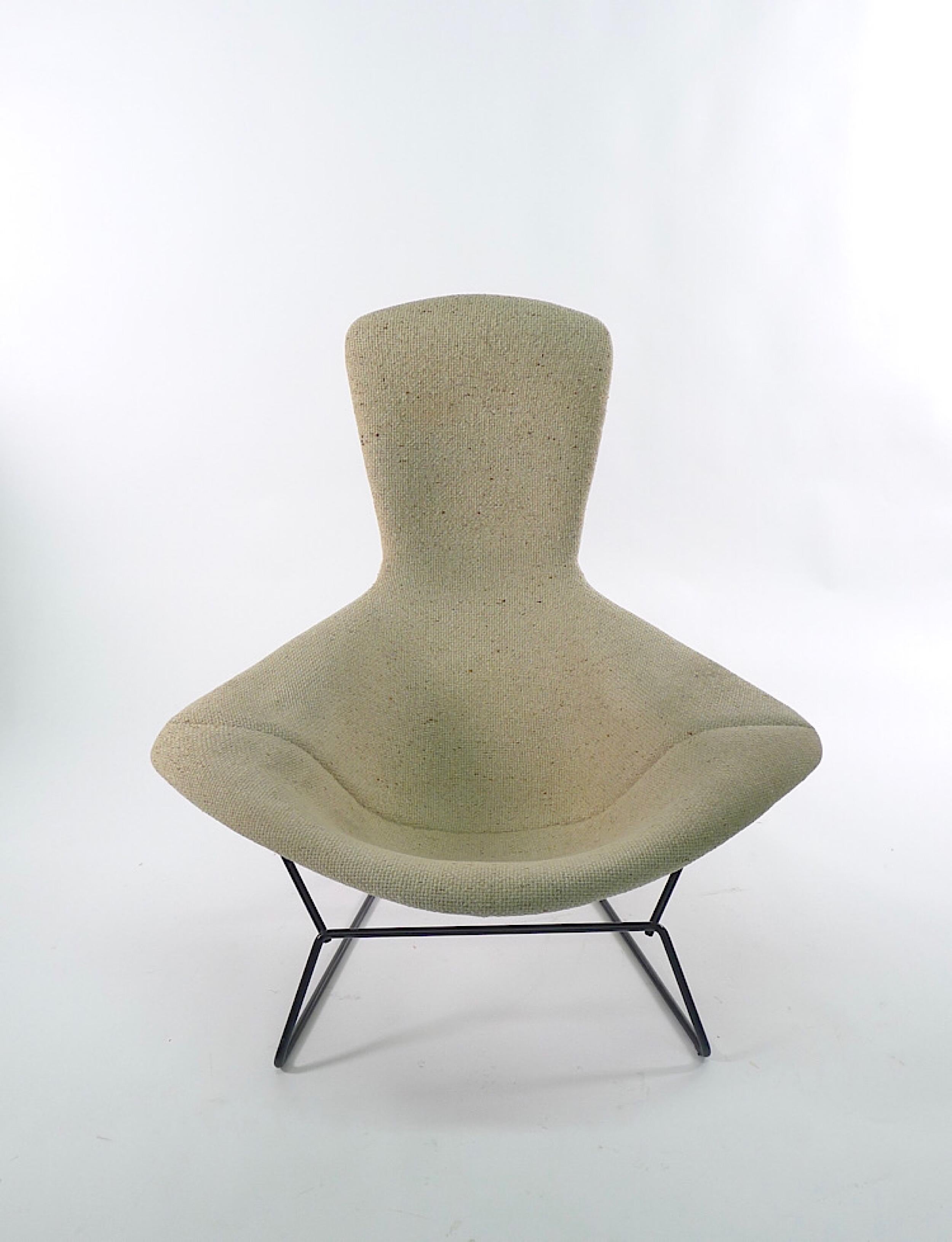 Harry Bertoia Bird Chair and Ottoman, 1st Series, Made by Knoll International 4