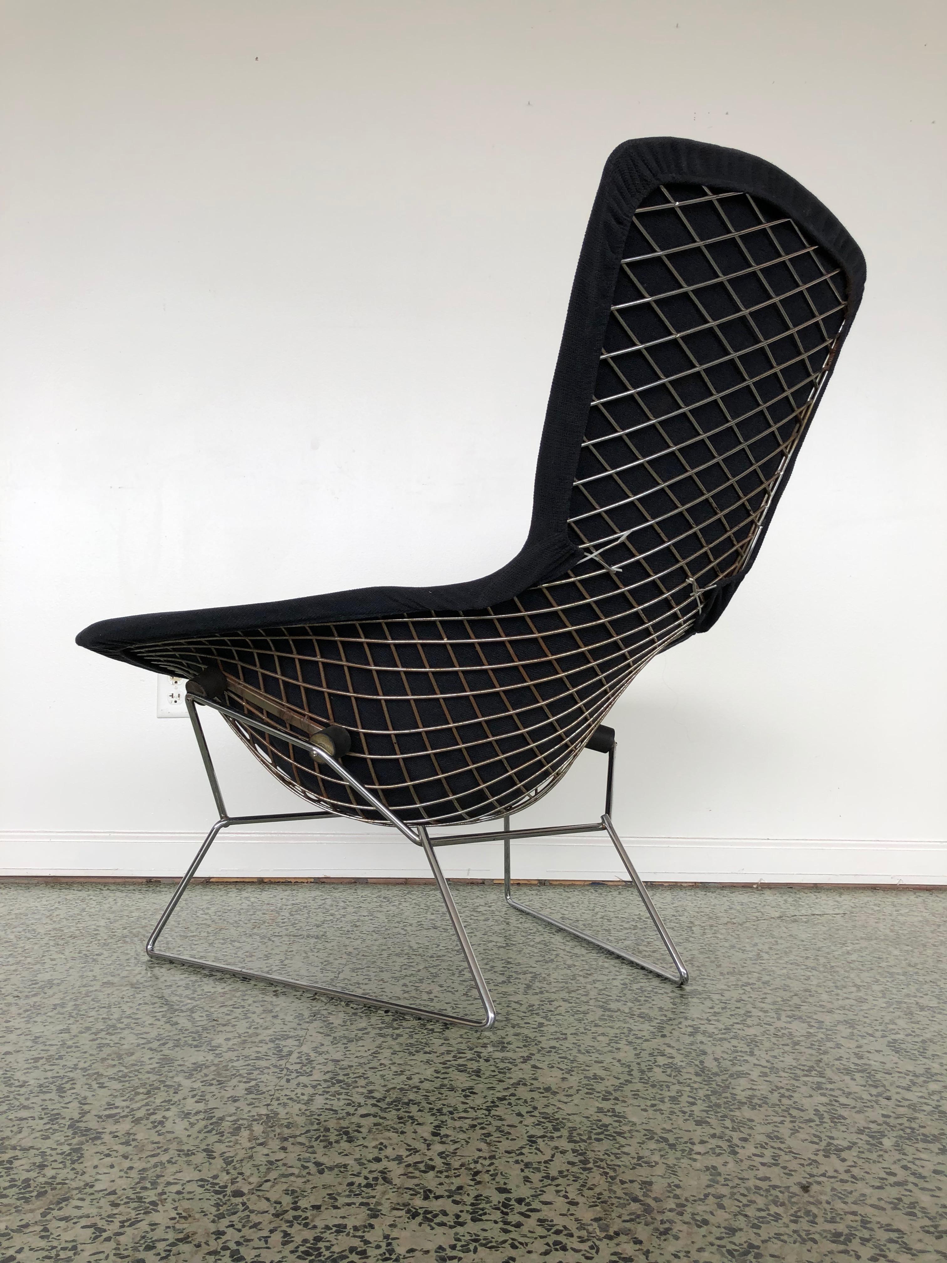 Harry Bertoia Bird Chair and Ottoman  In Good Condition In St. Louis, MO