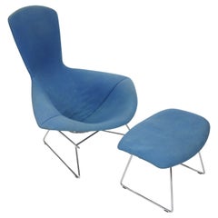 Harry Bertoia Bird Chair and Ottoman