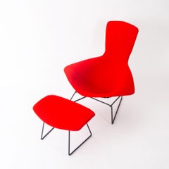 Harry Bertoia Bird Chair in Black with Original Knoll Cover