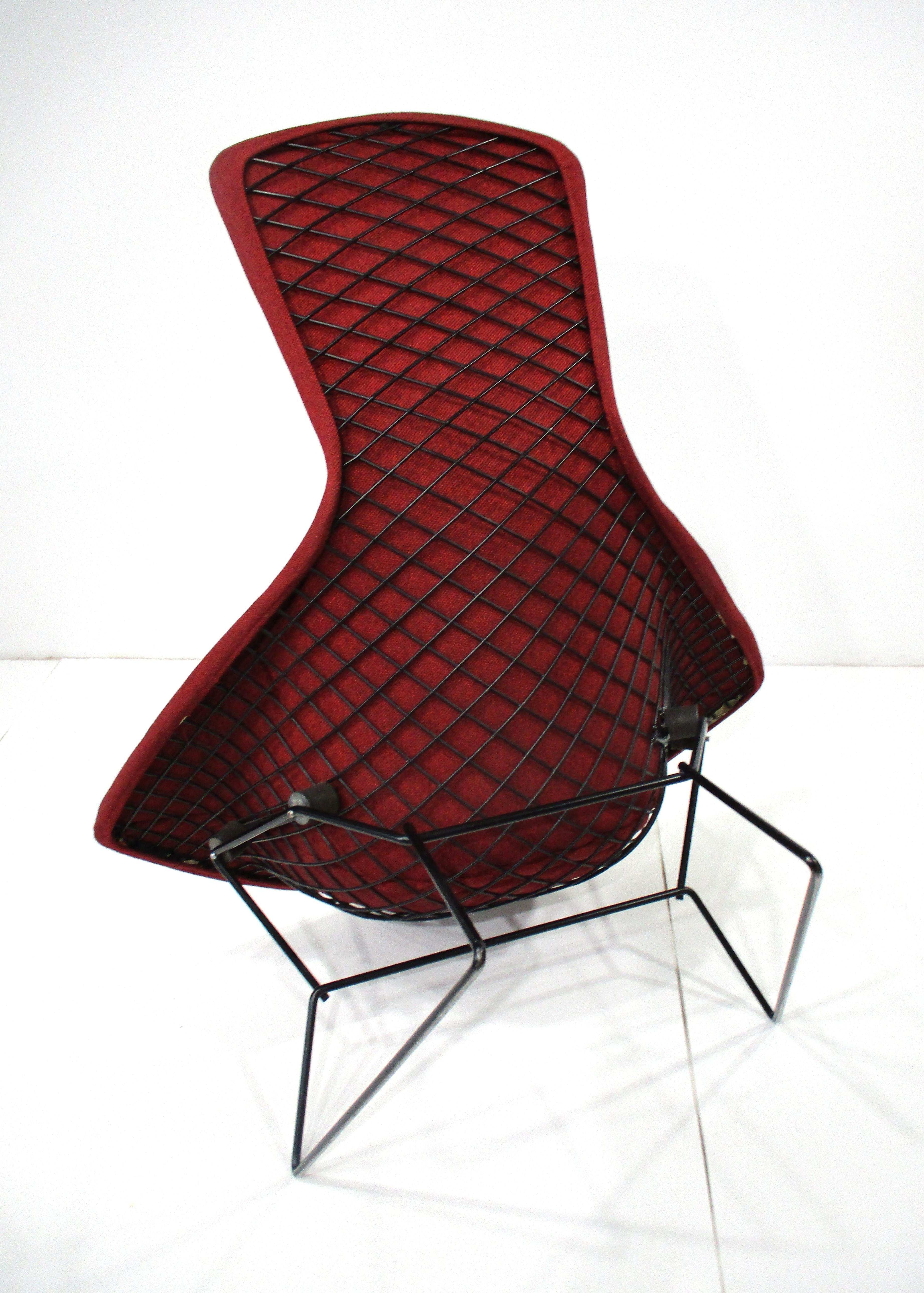 Harry Bertoia Bird Chair w/ Ottoman for Knoll For Sale 2