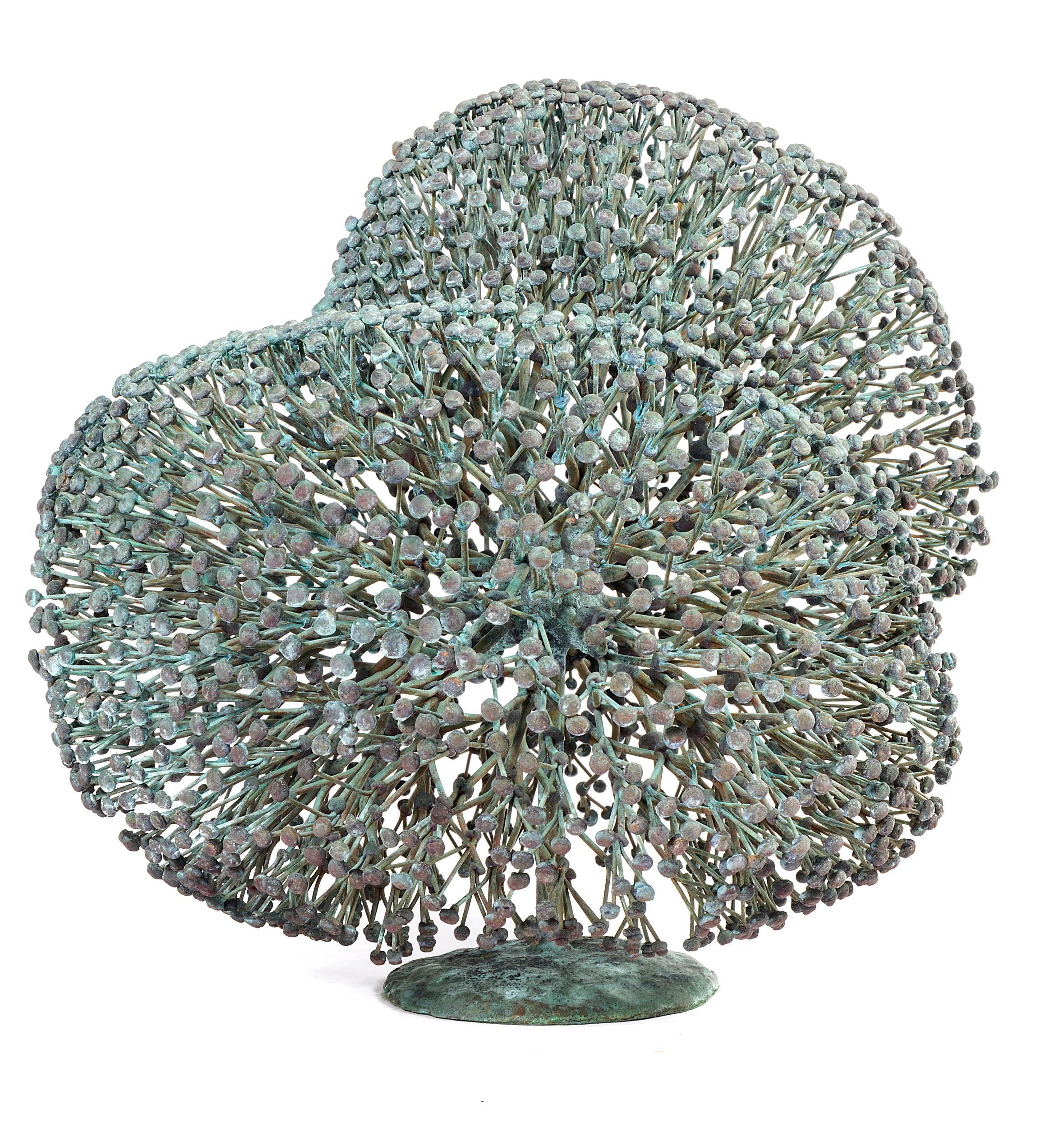 An outstanding example of Bertoia's greatly desired Bush form sculptures. The undulating form is consistent with his skill at creating organic forms and his love of nature.