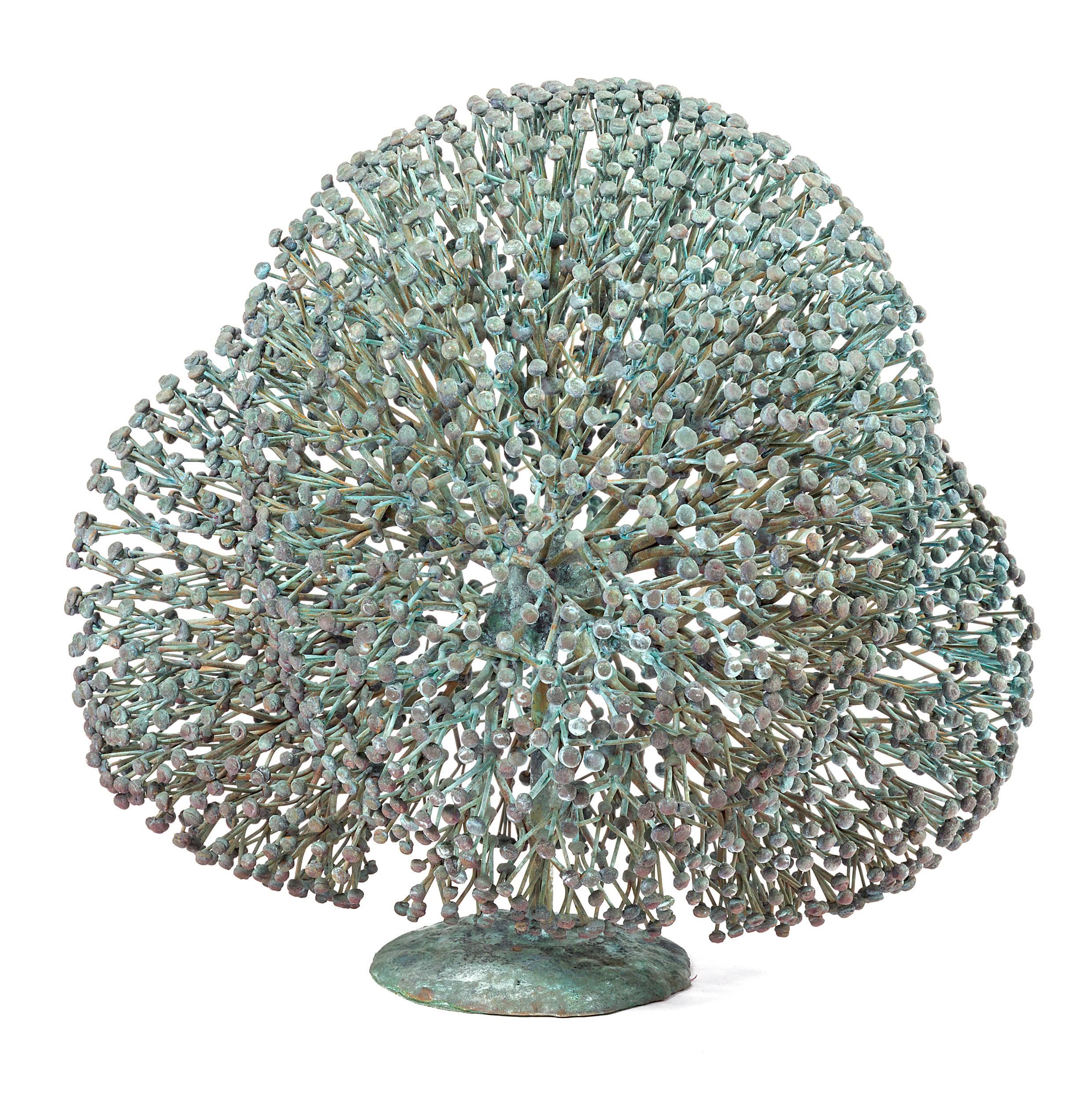 Mid-Century Modern Harry Bertoia Bronze Bush Form Sculpture, USA 1960s