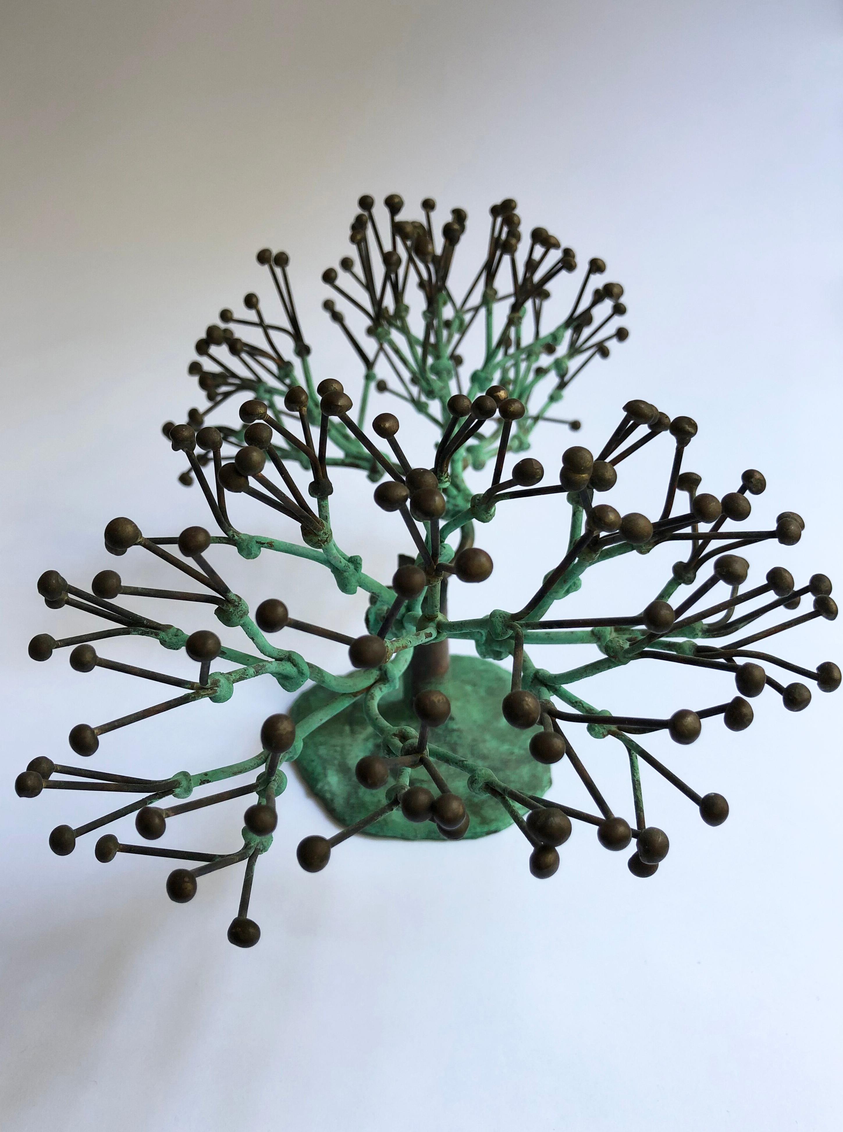 Patinated Harry Bertoia Bush Sculpture For Sale