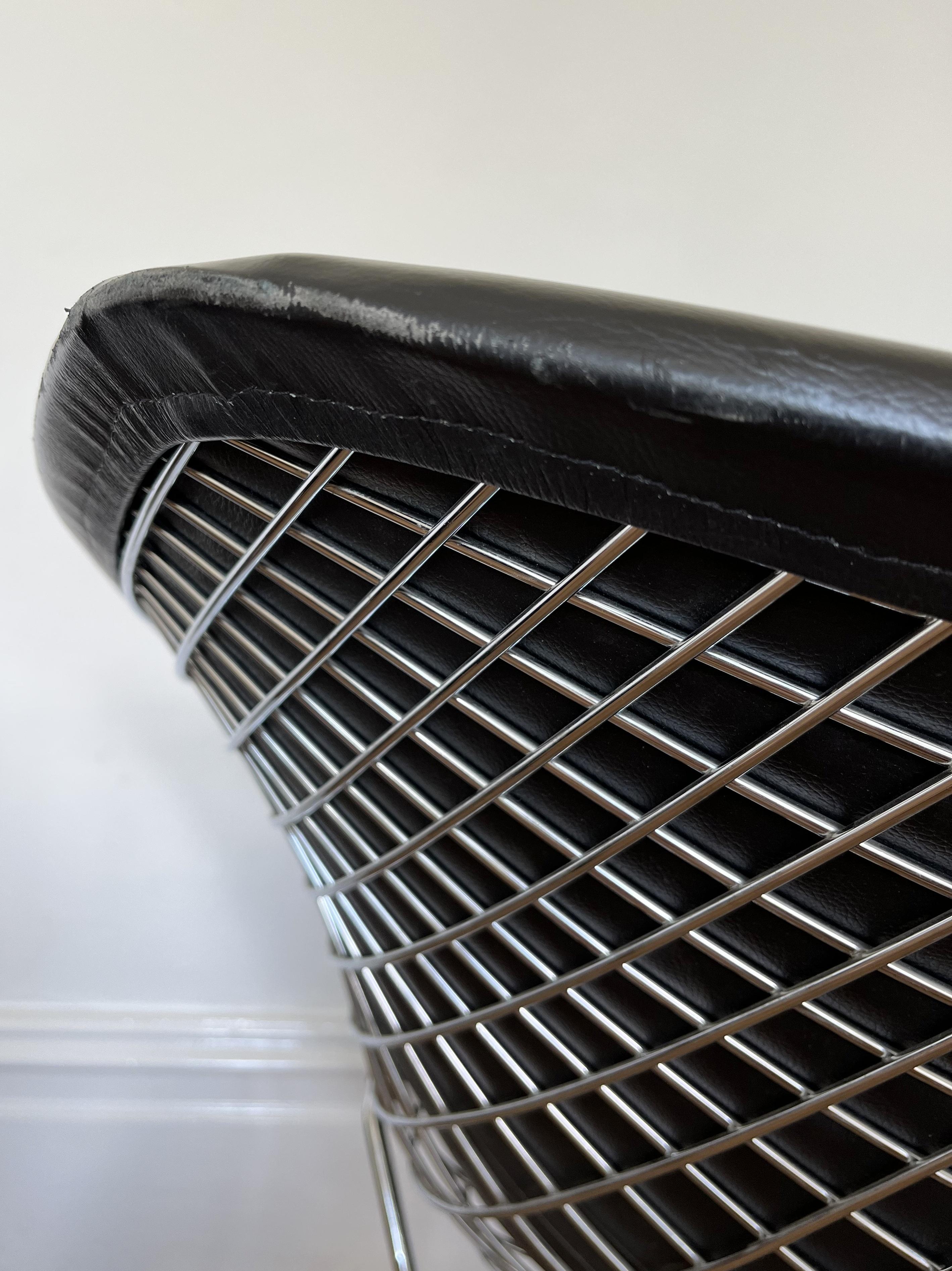 Chrome Harry Bertoia Diamond Chair for Knoll