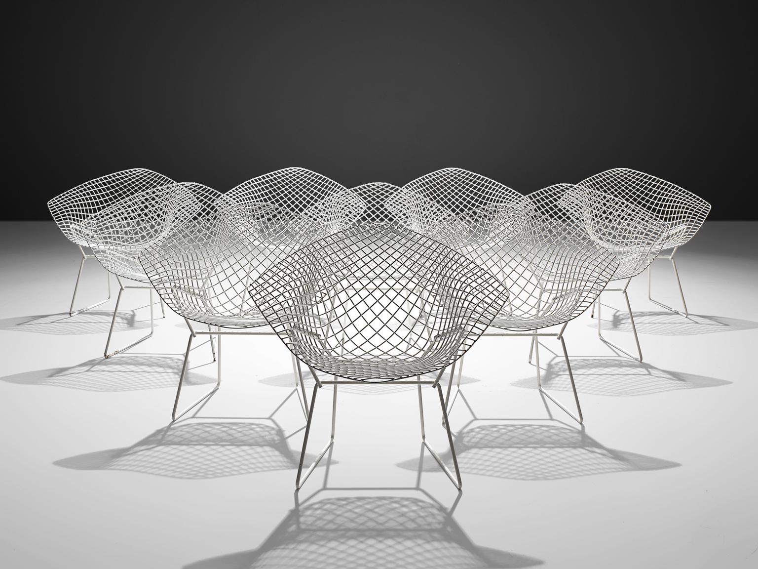 Mid-Century Modern Harry Bertoia 'Diamond' Chairs for Knoll, 1950s
