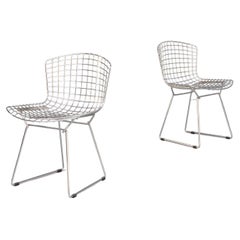 Harry Bertoia Dining or Side Chair for Knoll Set/2