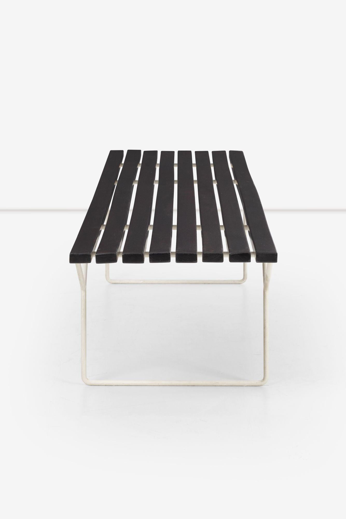 Harry Bertoia Primer banco de listones de palisandro macizo1951 Primer año de producción mediados del siglo XX en venta