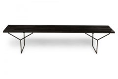 Harry Bertoia for Knoll Associates Black Lacquered Slat Bench