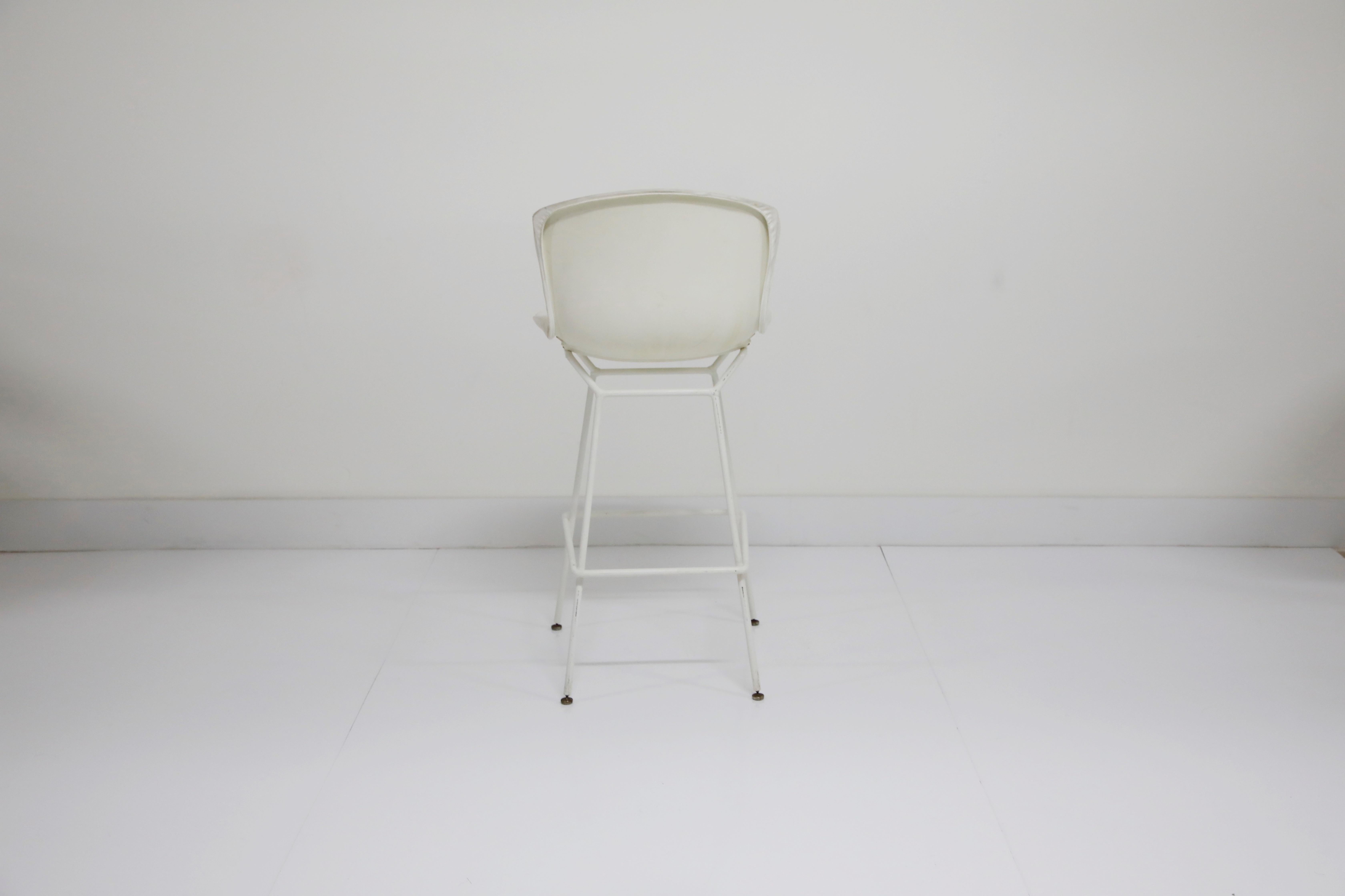 Harry Bertoia for Knoll Associates Model 428C Barstool, Signed First Generation In Good Condition In Los Angeles, CA
