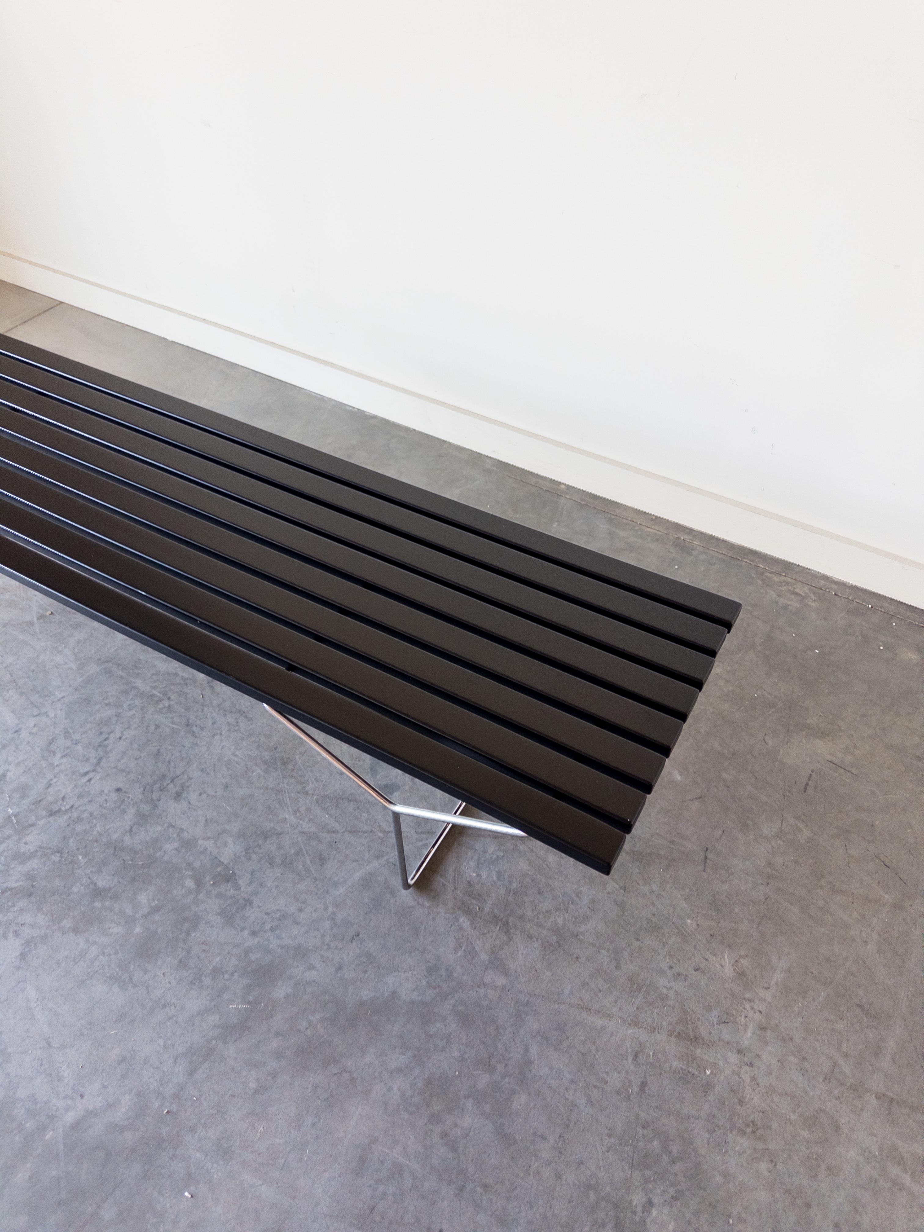 American Harry Bertoia for Knoll Associates Slatted Bench, 1980s For Sale