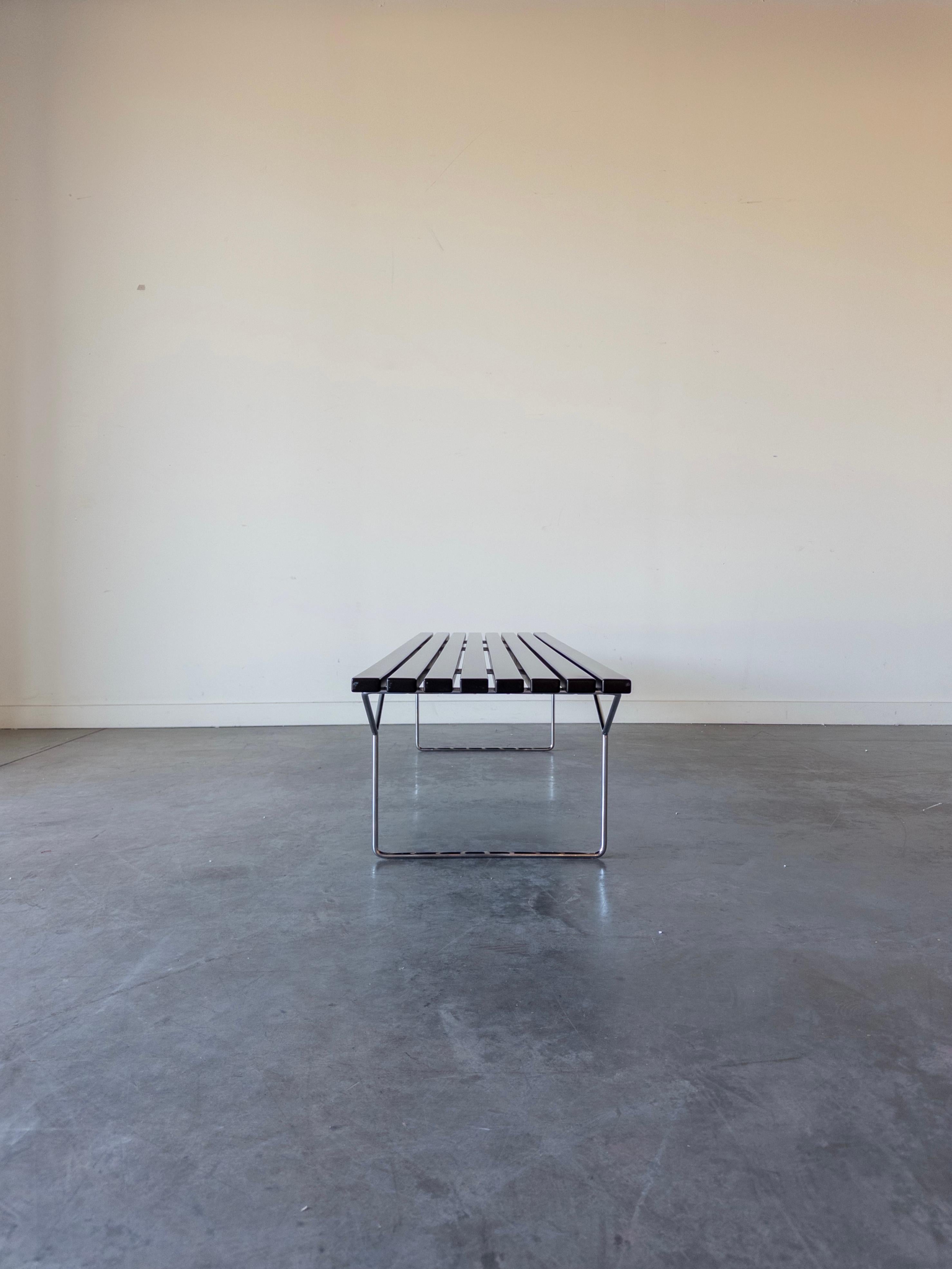 Late 20th Century Harry Bertoia for Knoll Associates Slatted Bench, 1980s For Sale