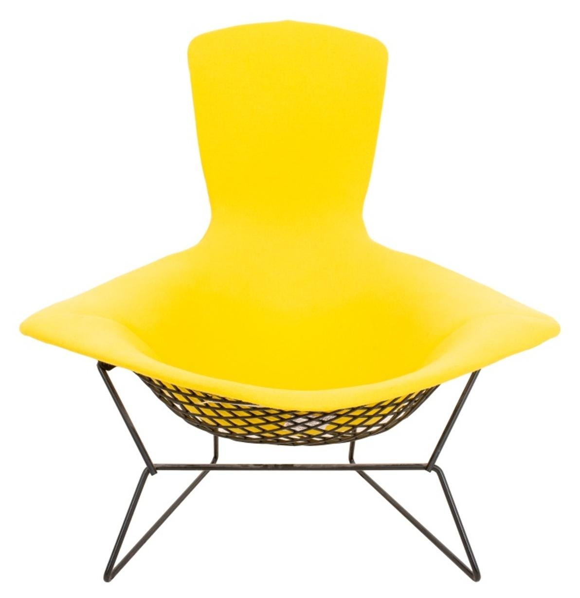 Metal Harry Bertoia for Knoll Bird Lounge Chair & Stool
