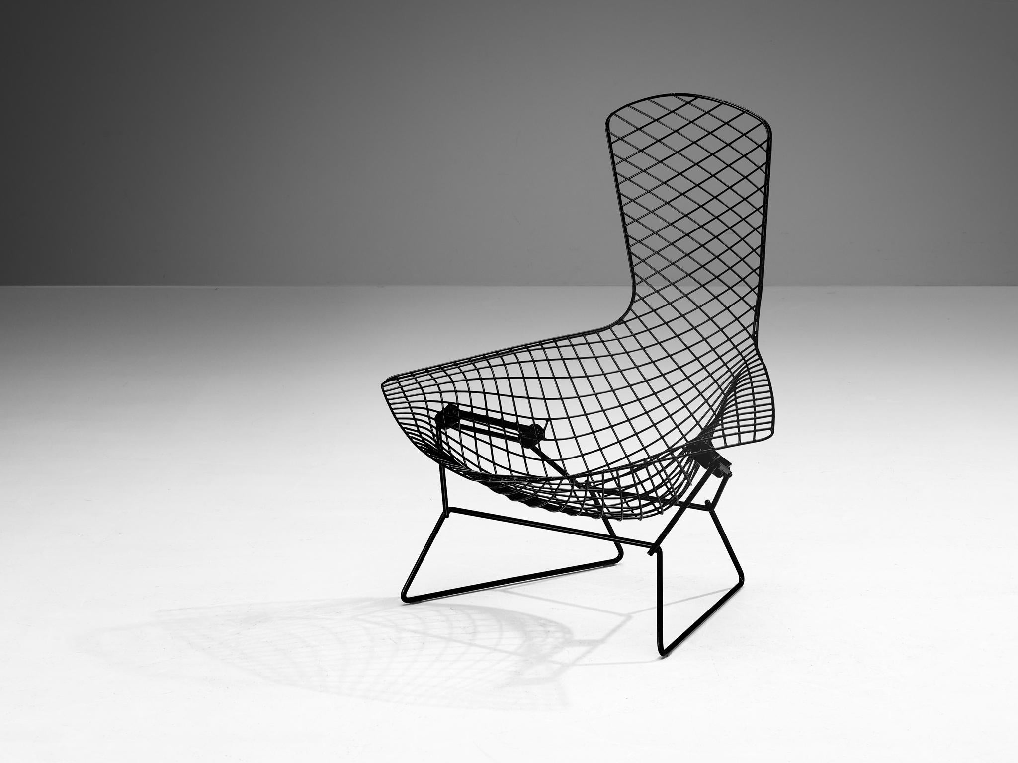 Harry Bertoia for Knoll 'Bird' Lounge Chair with Ottoman in Welded Steel  For Sale 3