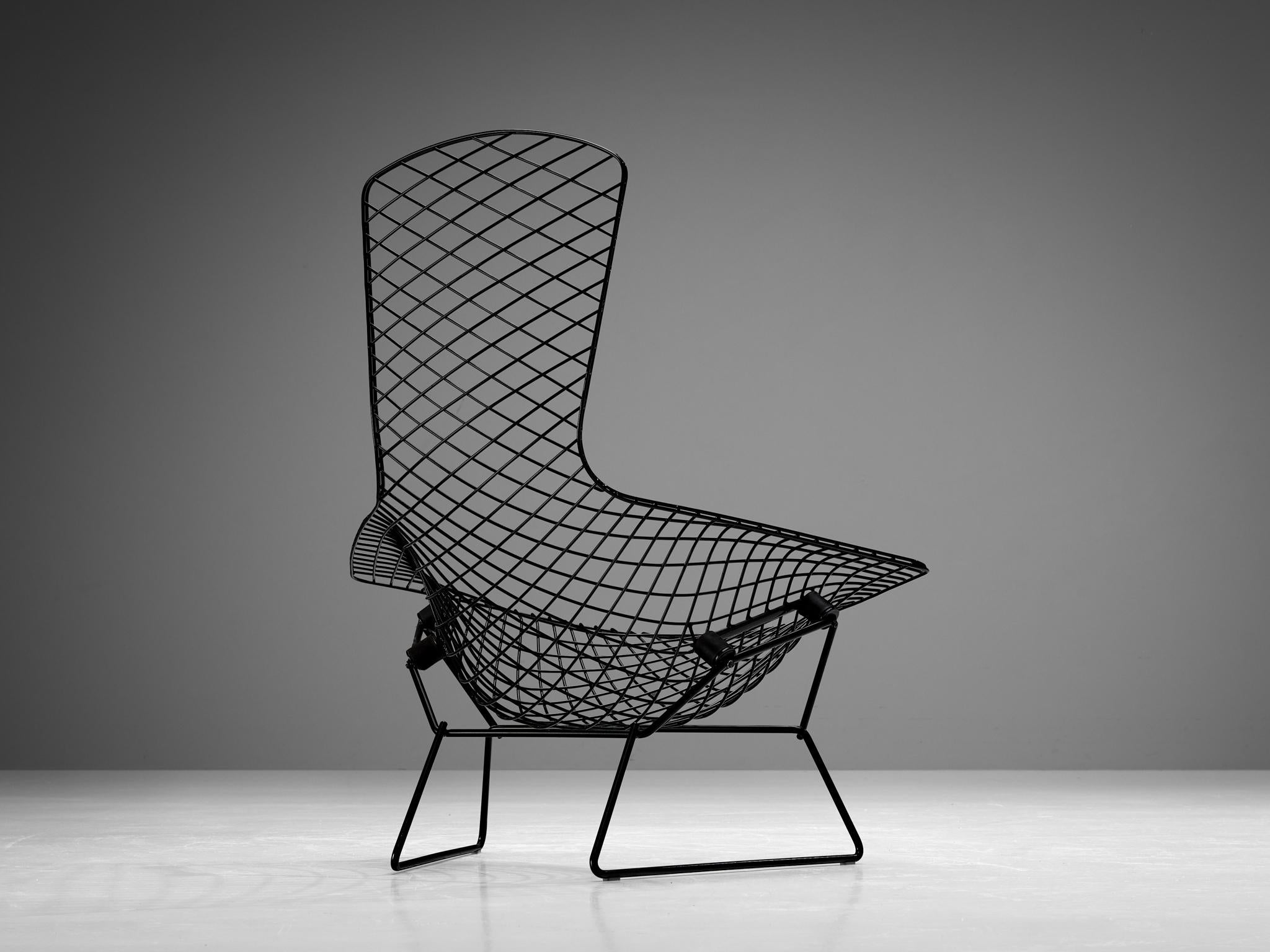 Harry Bertoia for Knoll 'Bird' Lounge Chair with Ottoman in Welded Steel  For Sale 4