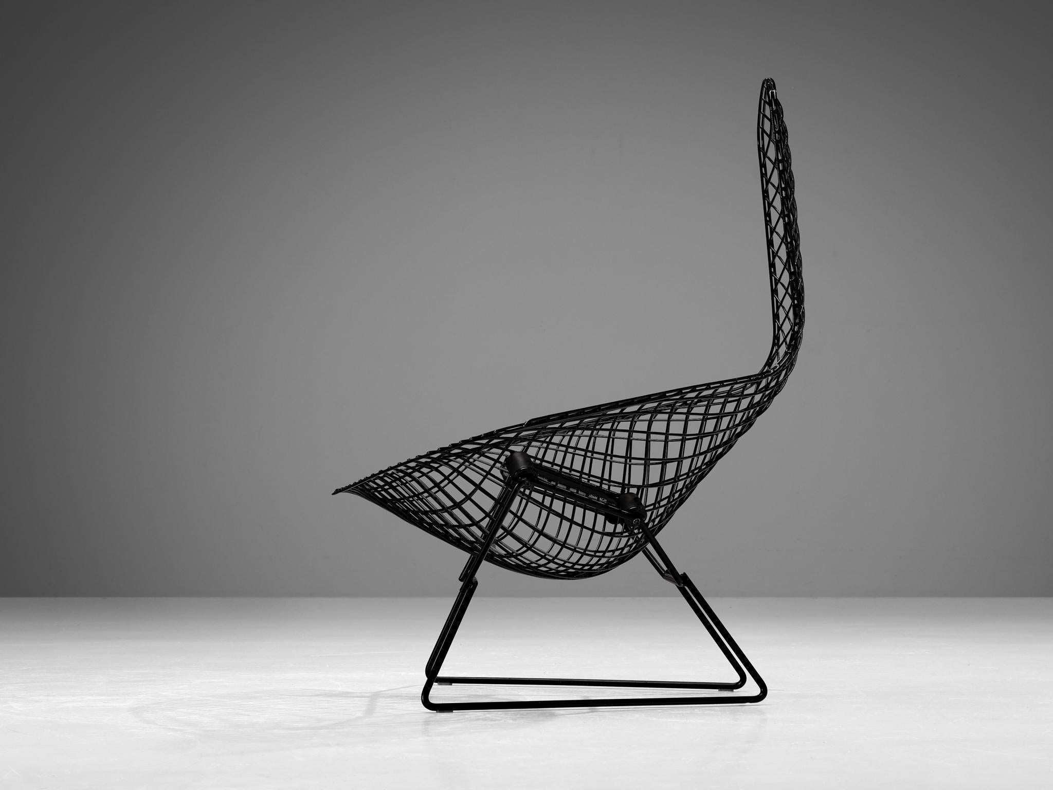 Harry Bertoia for Knoll 'Bird' Lounge Chair with Ottoman in Welded Steel  For Sale 5