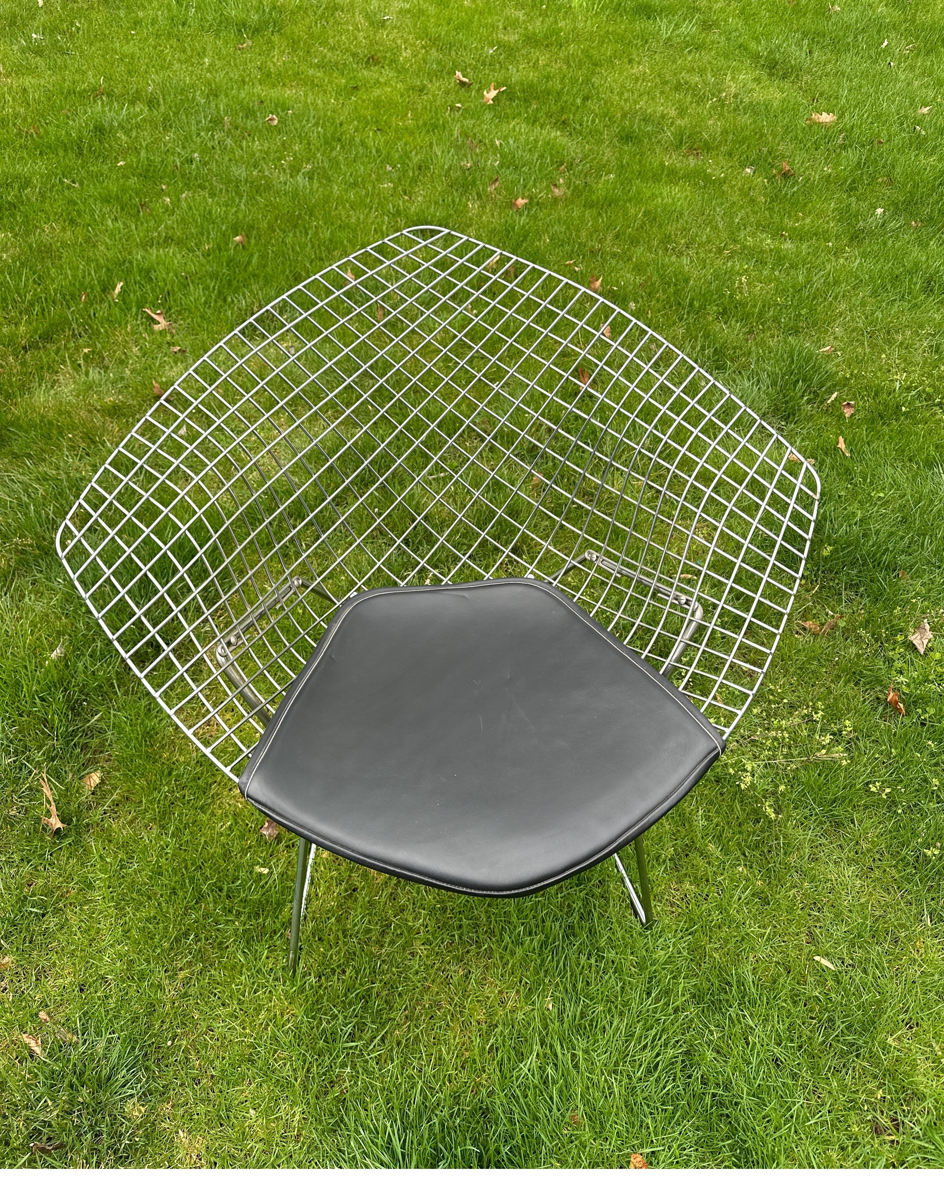 American Harry Bertoia for Knoll Diamond Chair - Chrome For Sale