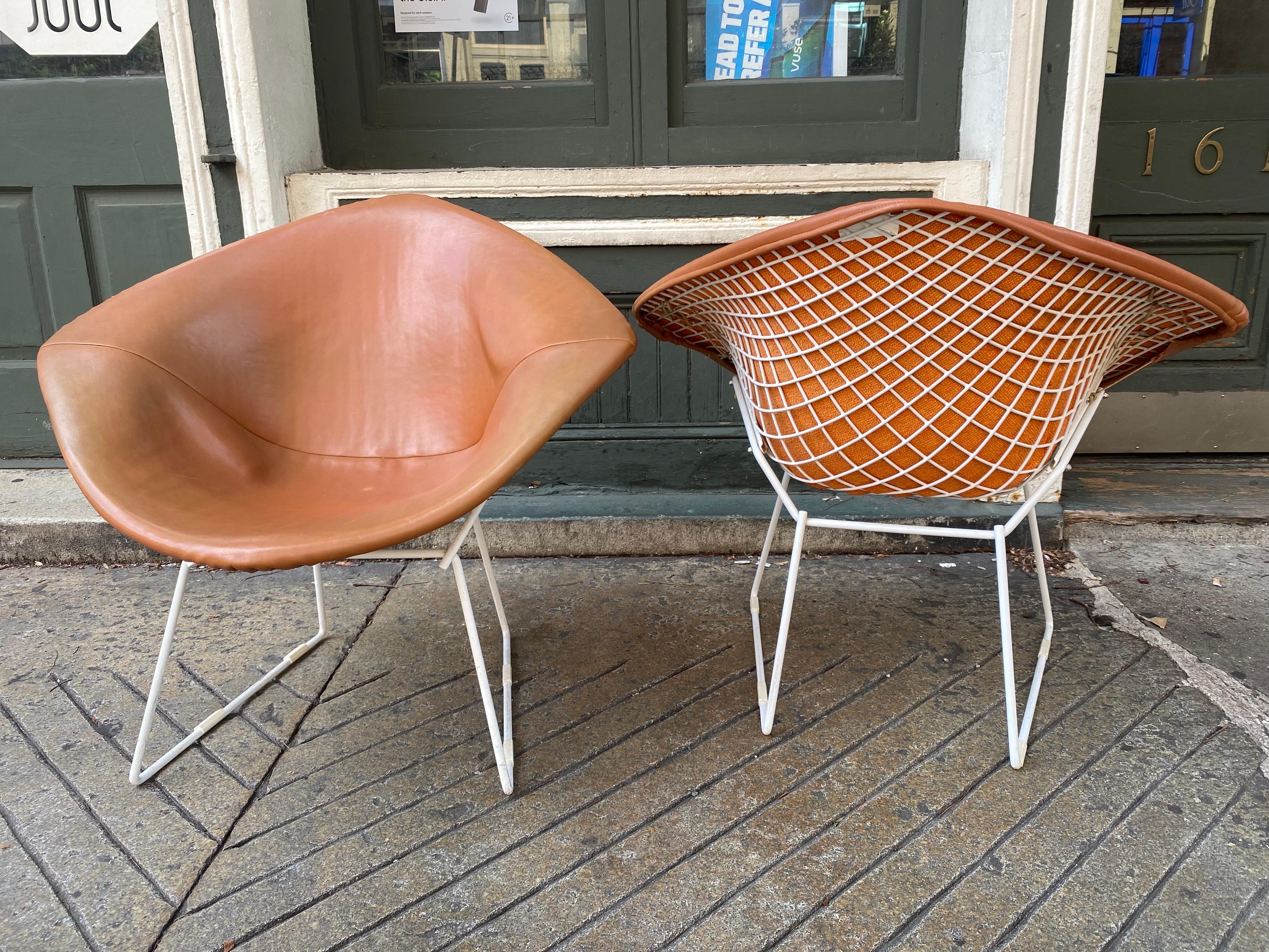 Harry Bertoia for Knoll Diamond Chairs with Ottoman 1