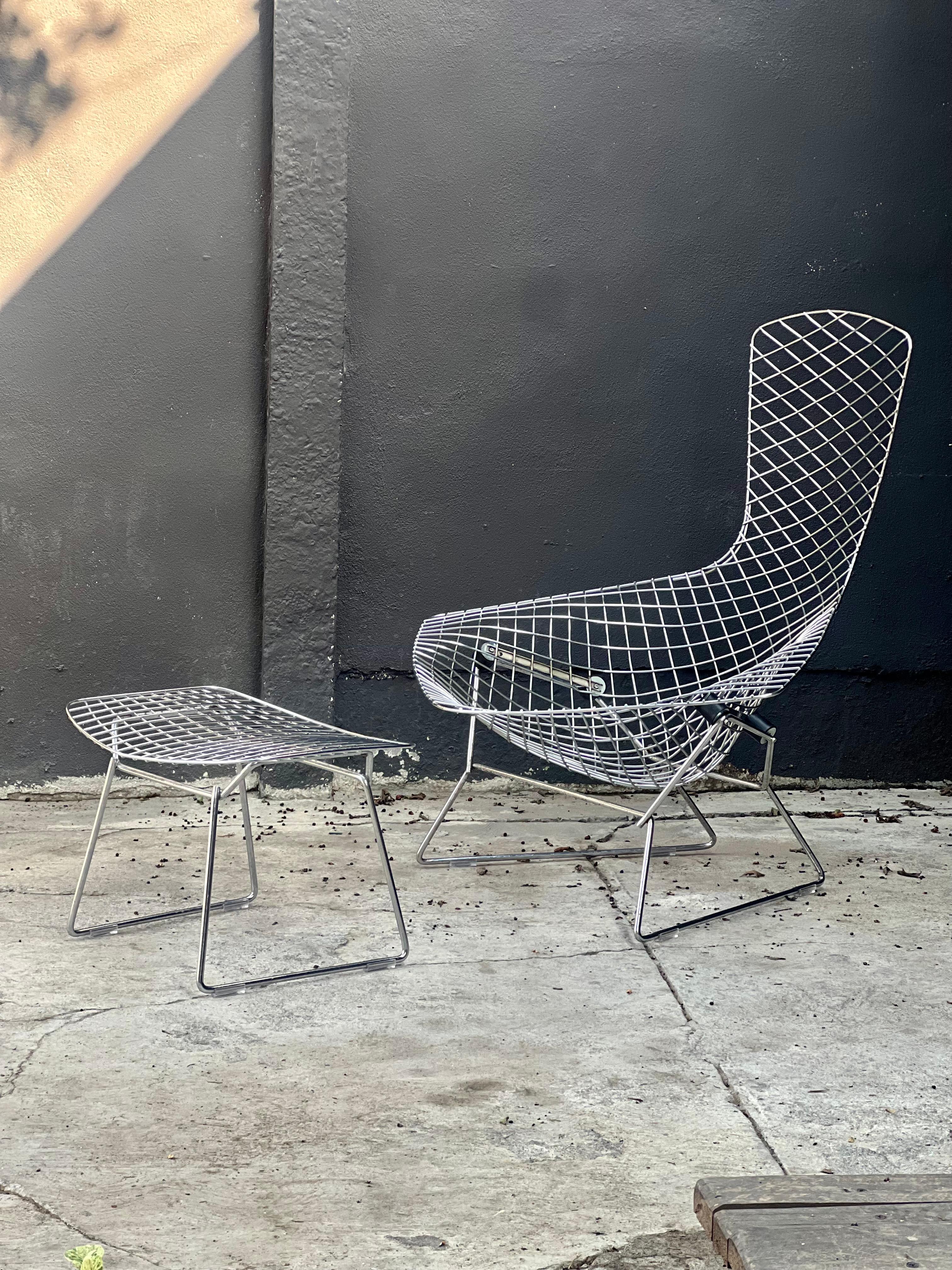 Harry Bertoia per Knoll Int. Sedia e ottomana Bird, CIRCA 1970 in vendita 2
