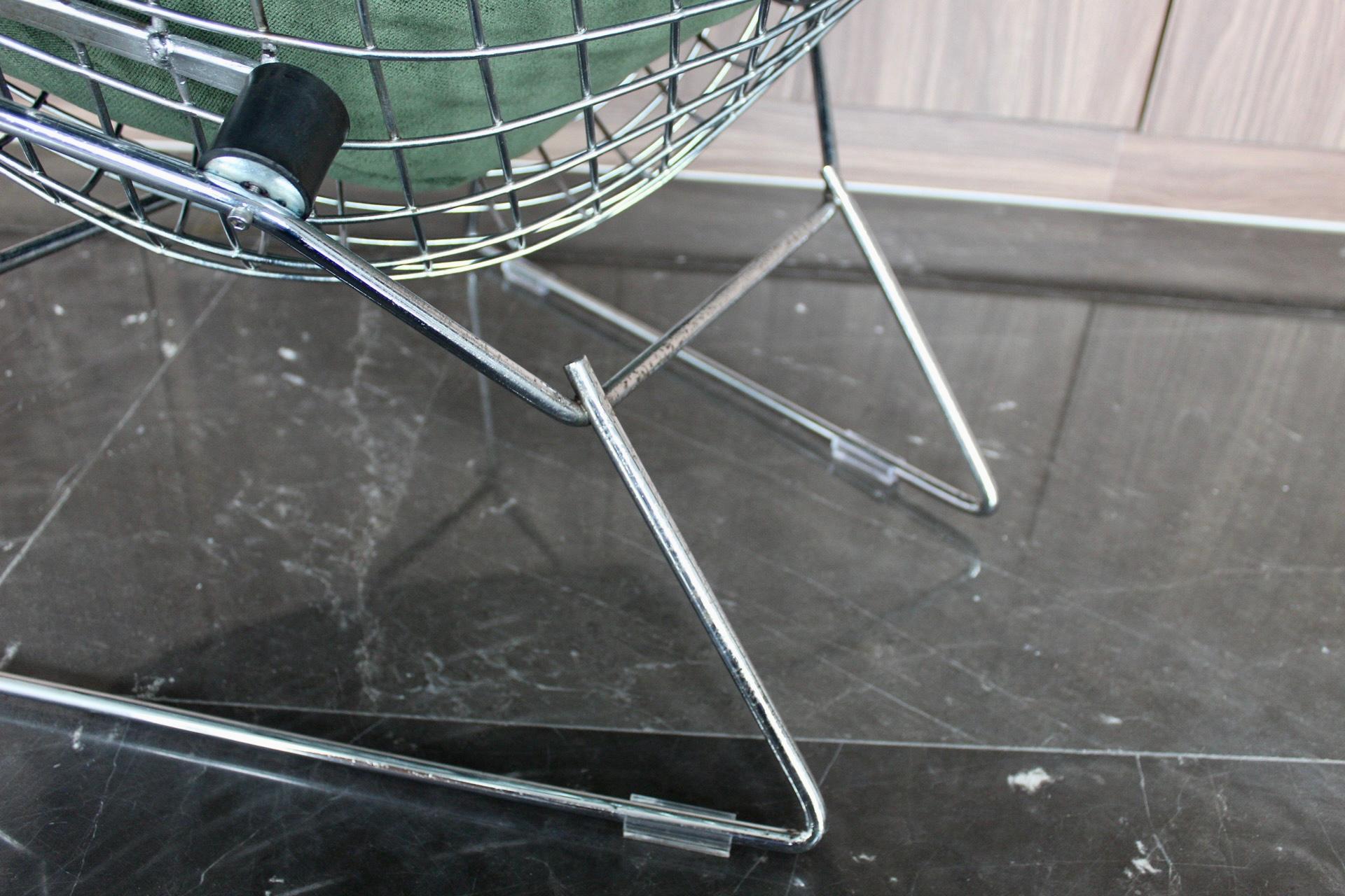 Tessuto Harry Bertoia per Knoll Int. Sedia e ottomana Bird, CIRCA 1970 in vendita