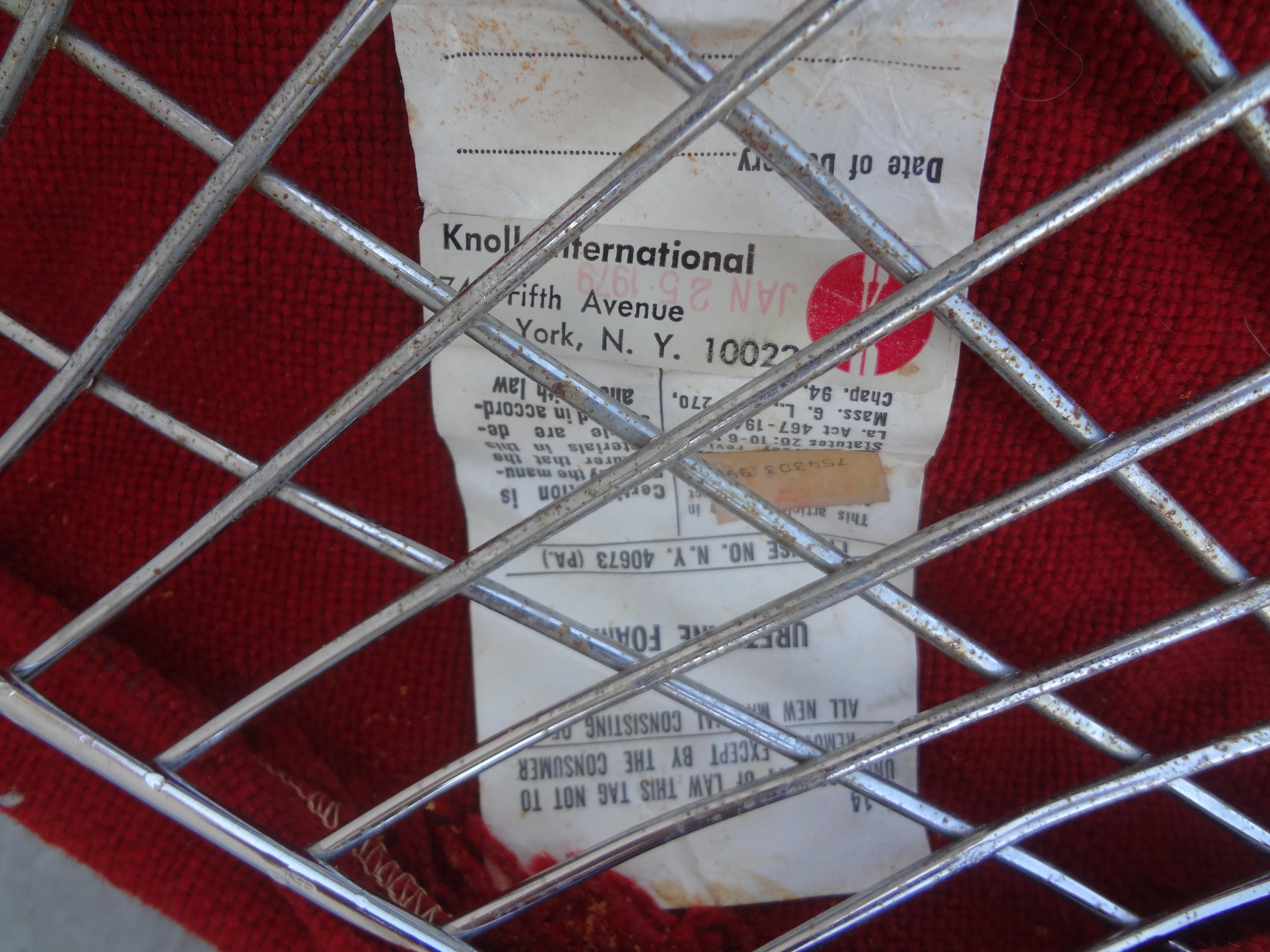 Harry Bertoia for Knoll International Bird Chair and Ottoman 3