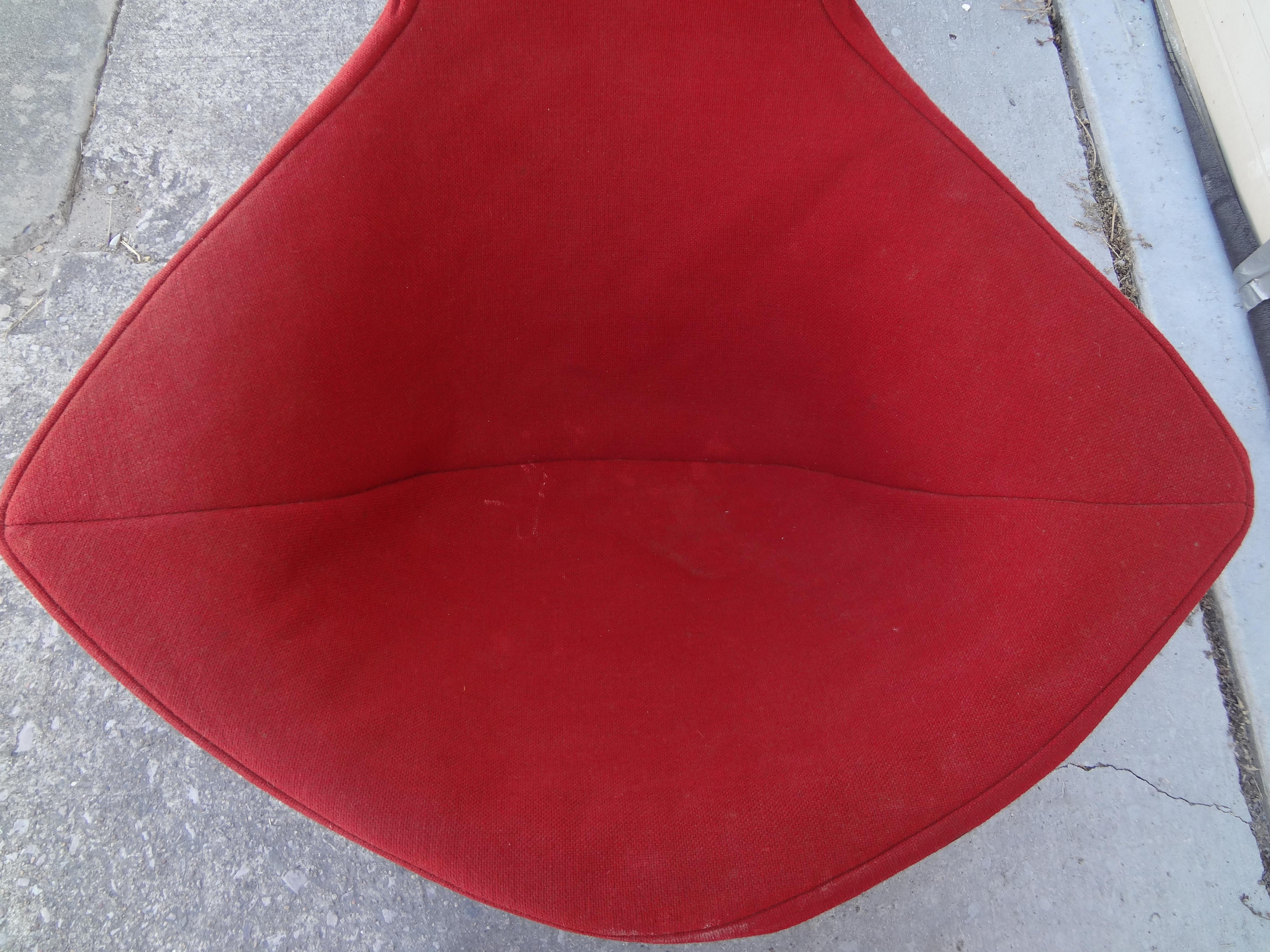 Harry Bertoia for Knoll International Bird Chair and Ottoman For Sale 6