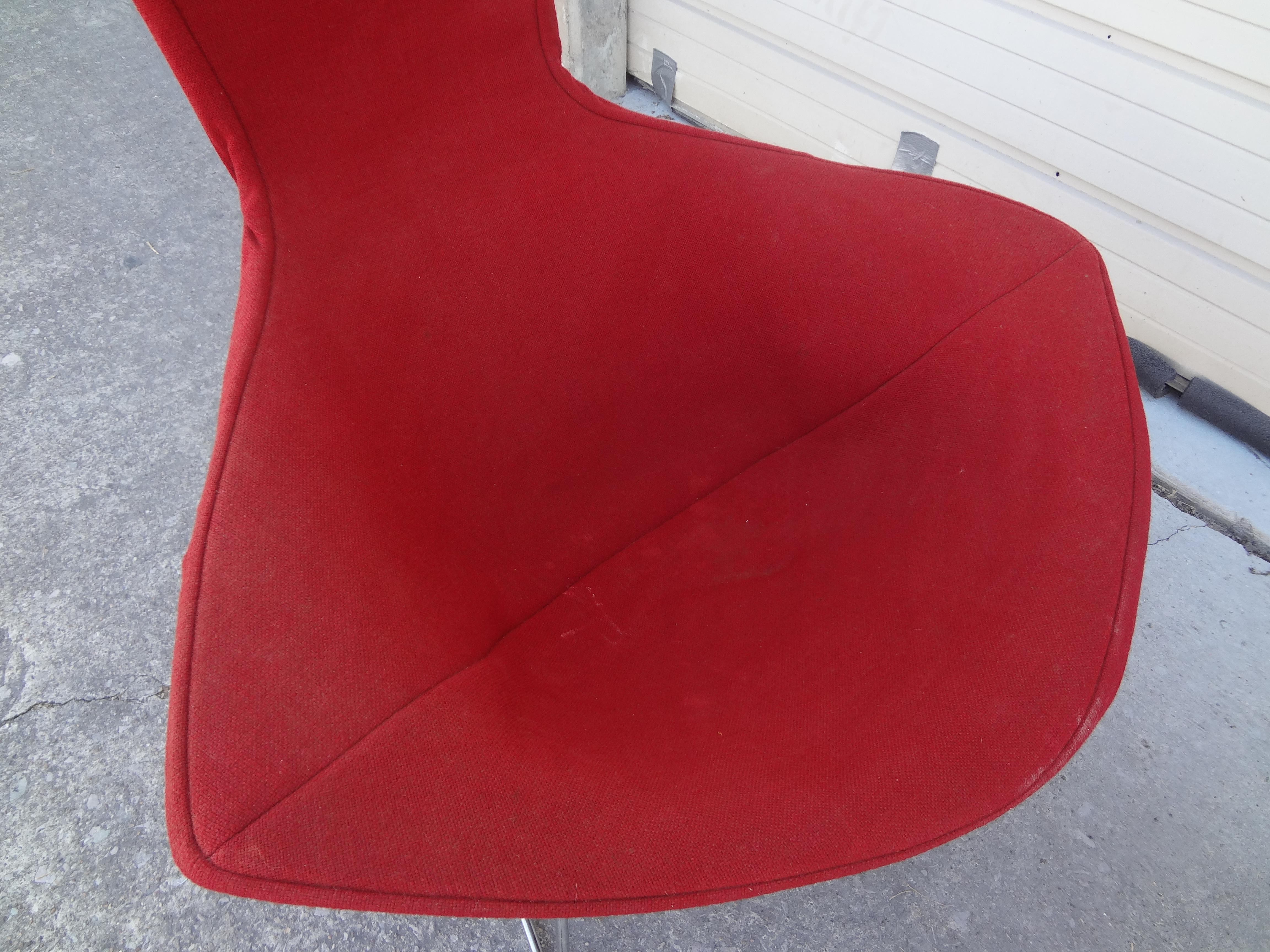 Harry Bertoia for Knoll International Bird Chair and Ottoman For Sale 7