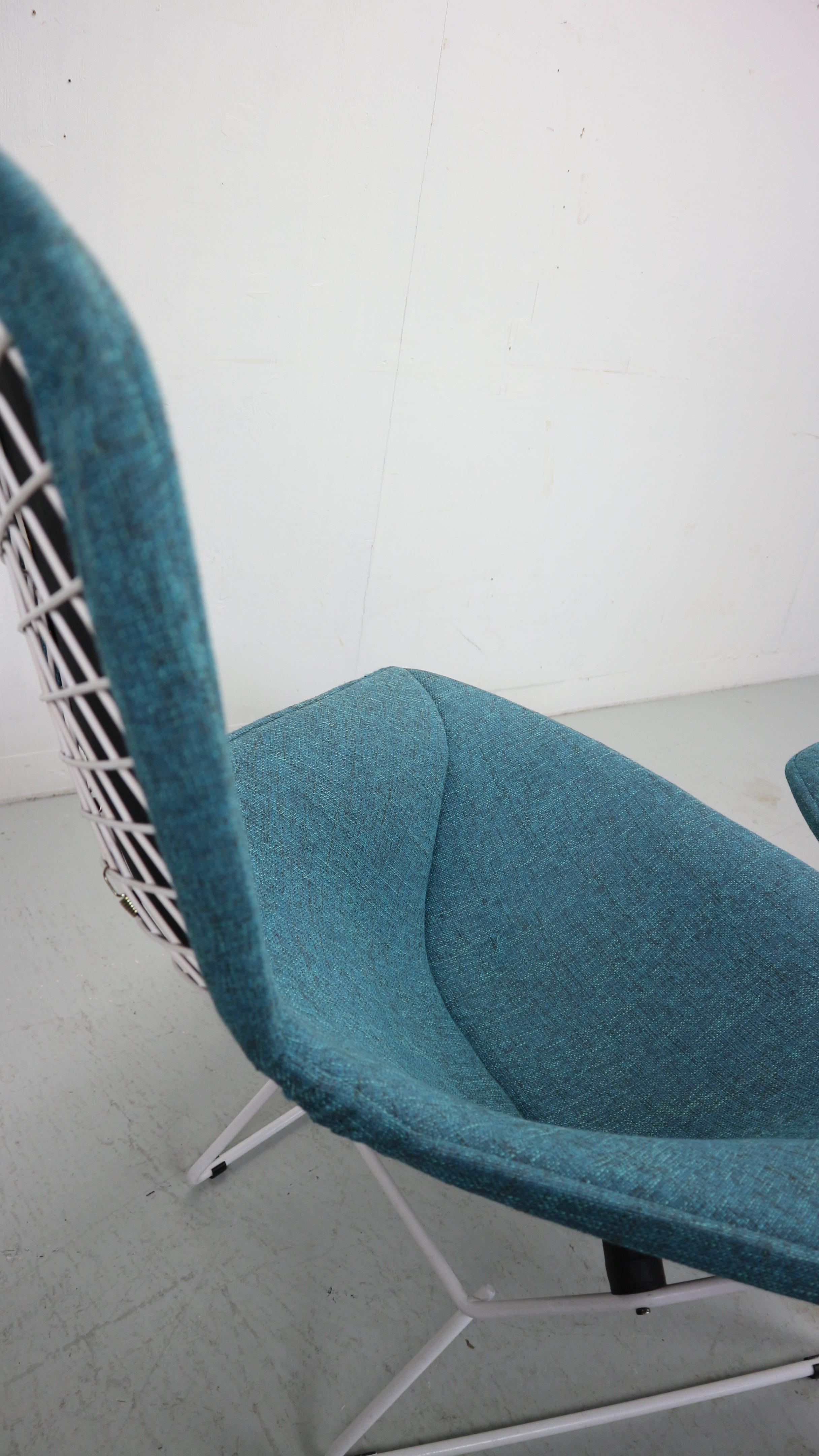 Harry Bertoia for Knoll International Bird Chair and Ottoman For Sale 11