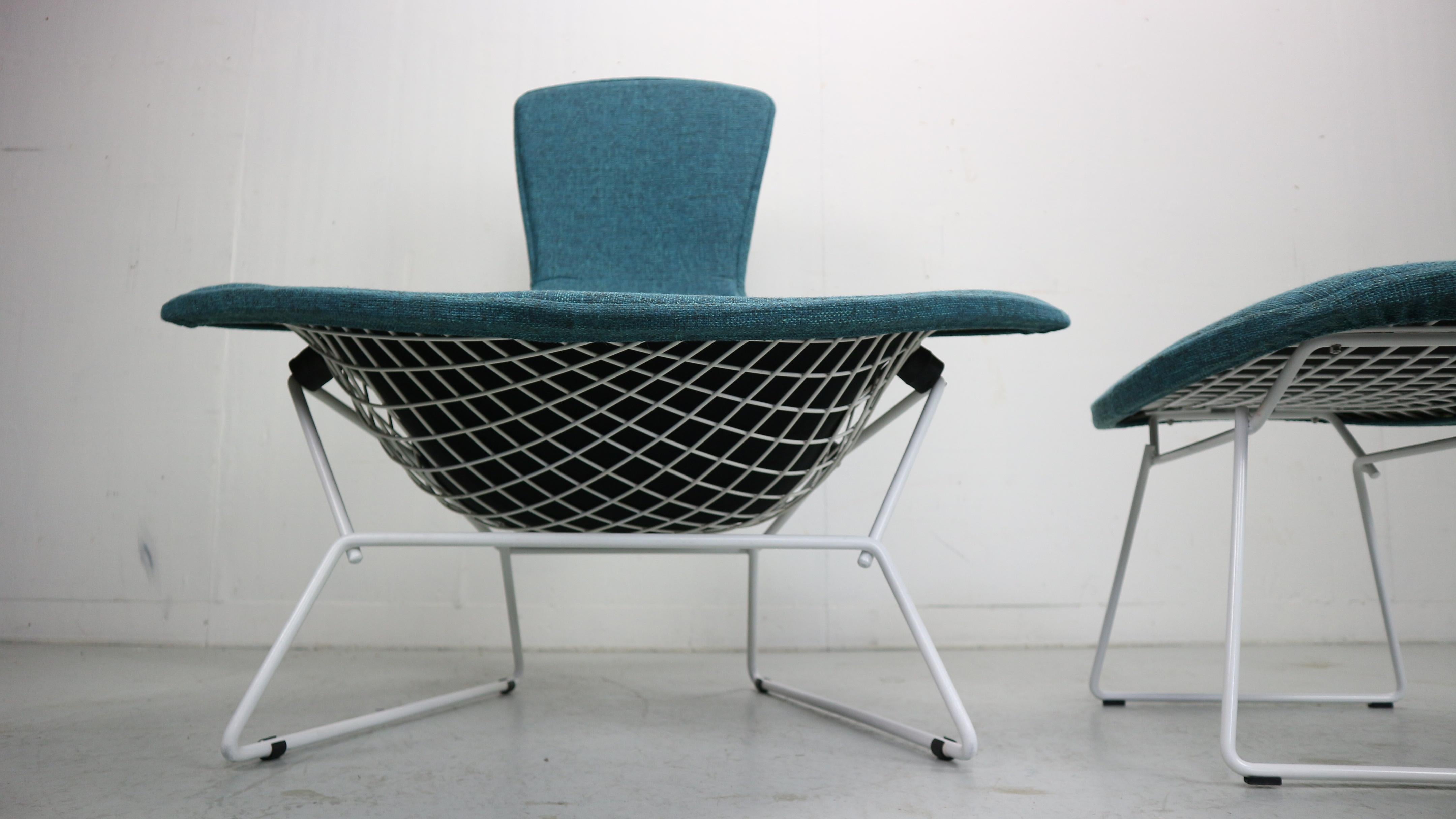Harry Bertoia for Knoll International Bird Chair and Ottoman For Sale 12