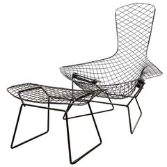 Harry Bertoia for Knoll International, Bird Chair with Ottoman