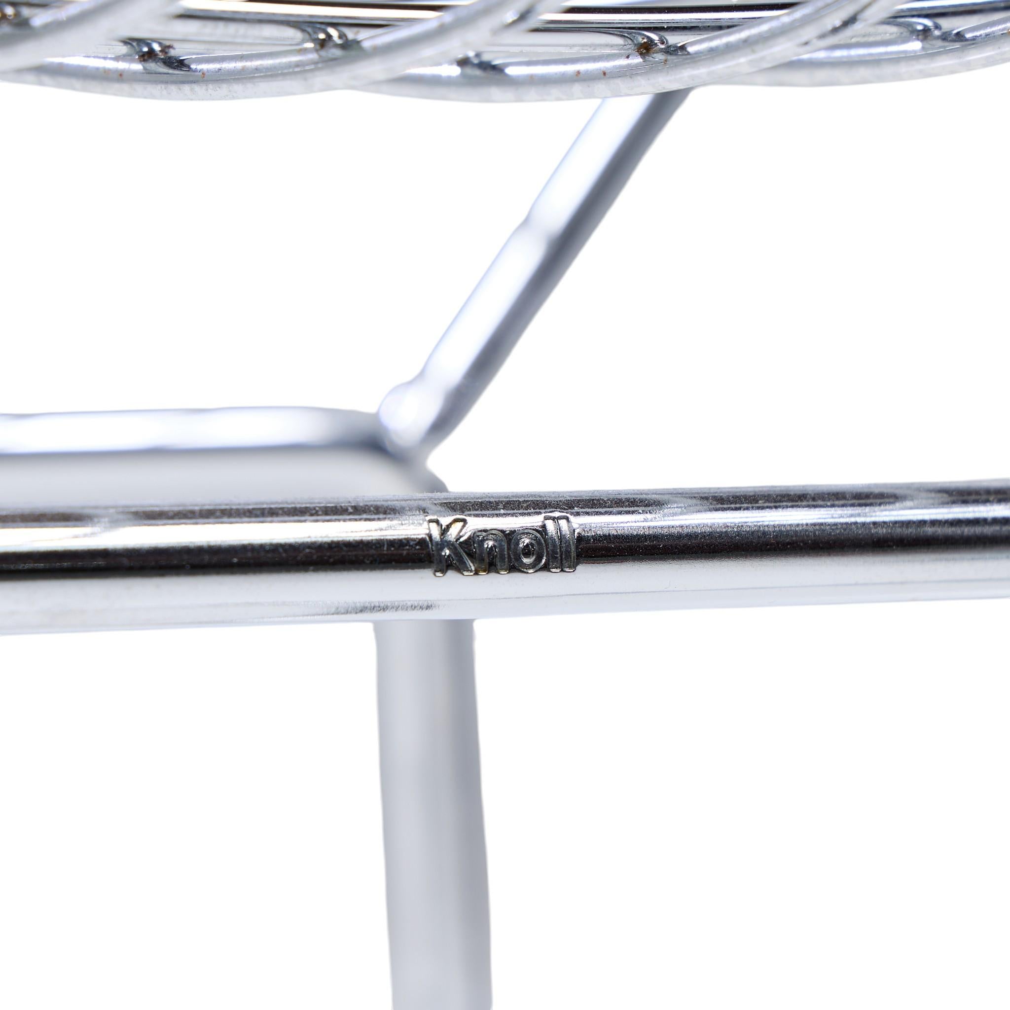 Harry Bertoia for Knoll Mid Century Chrome Counter Stools - Pair en vente 7