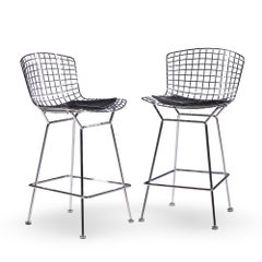 Harry Bertoia for Knoll Mid Century Chrome Counter Stools - Set of 4
