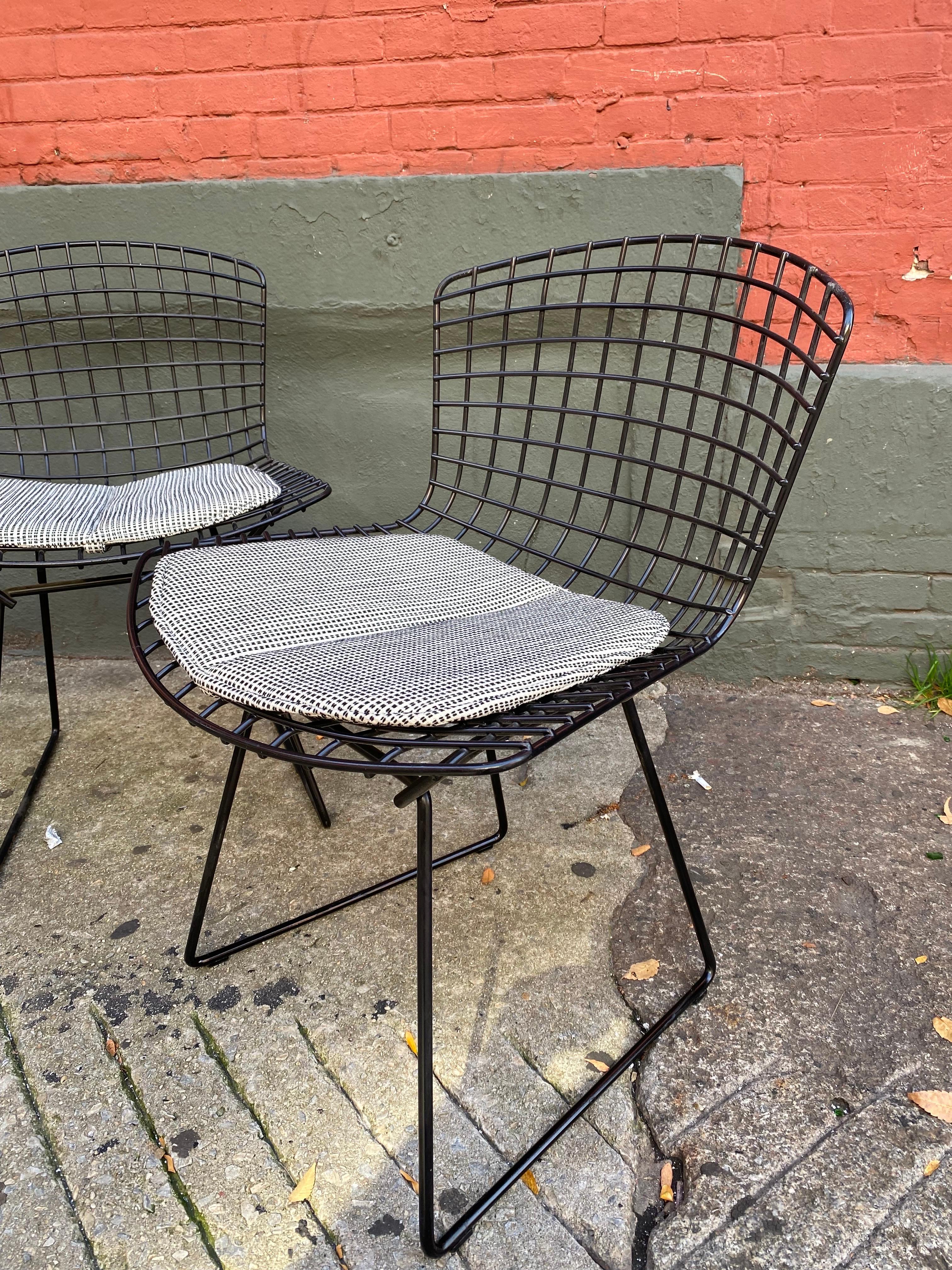 Mid-Century Modern Harry Bertoia for Knoll Set of 4 Dining Chairs