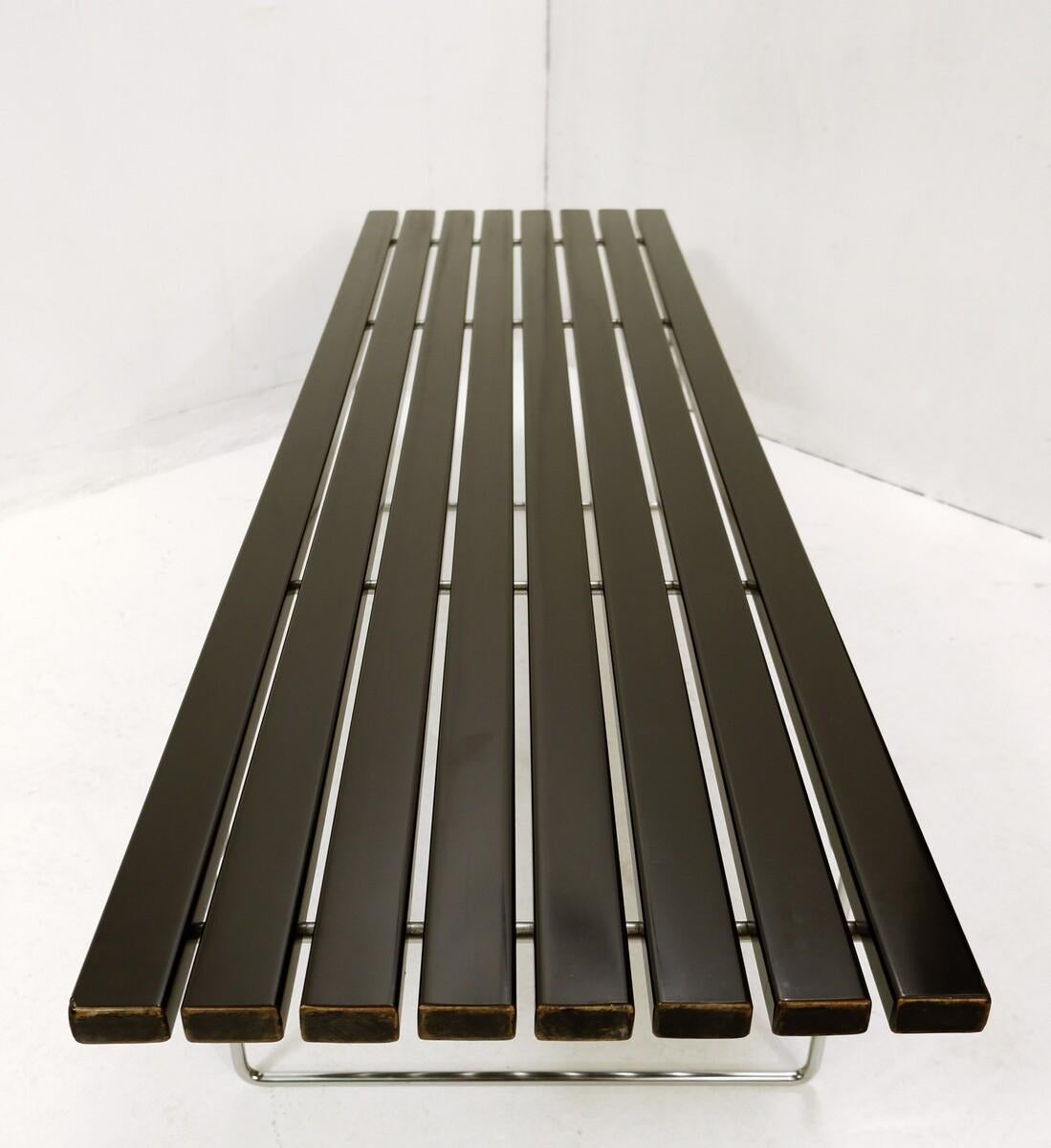Metal Harry Bertoia for Knoll Slat Bench Model 400