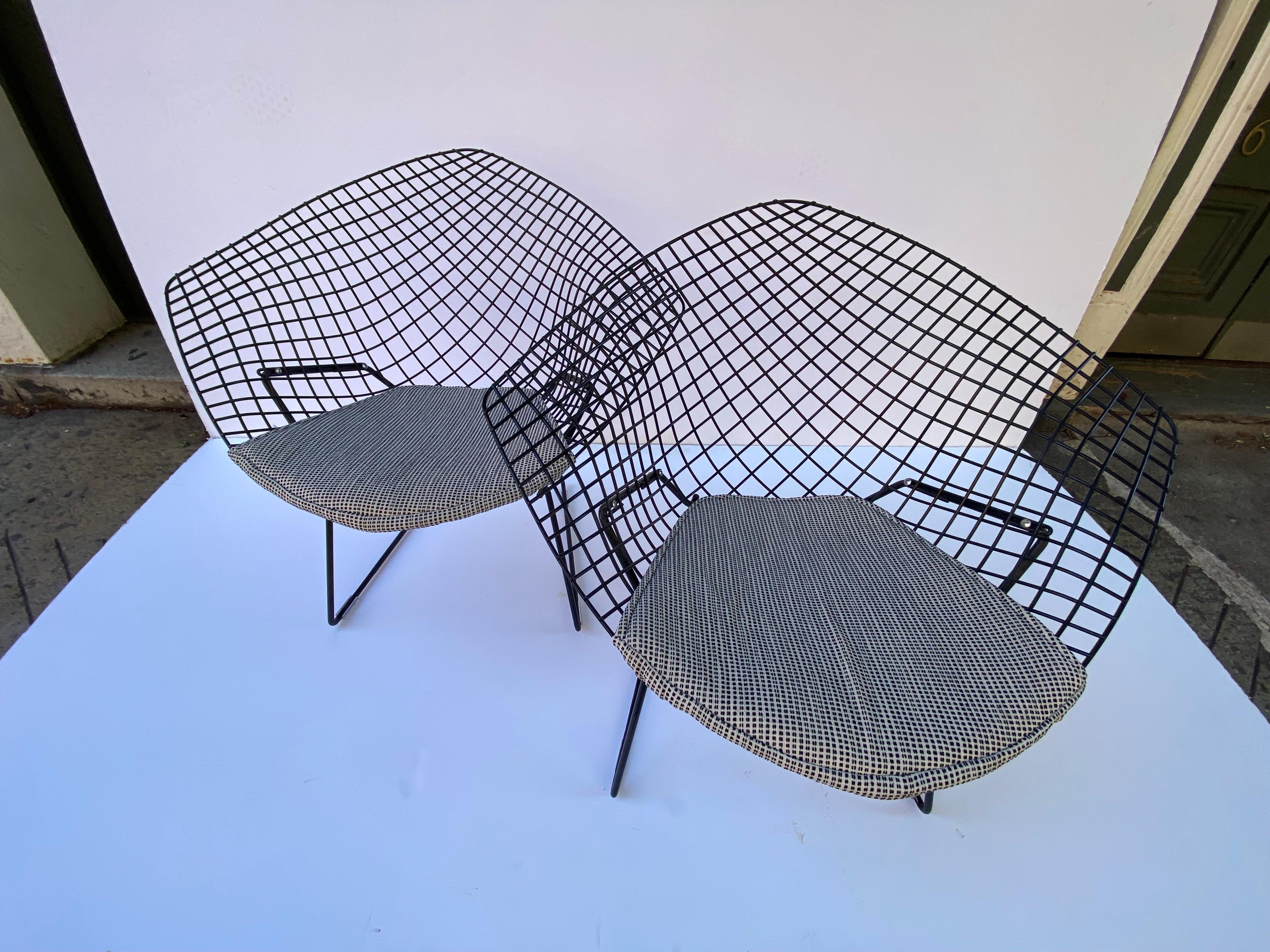 Harry Bertoia for Knoll Small Diamond Chairs/ Pair 3