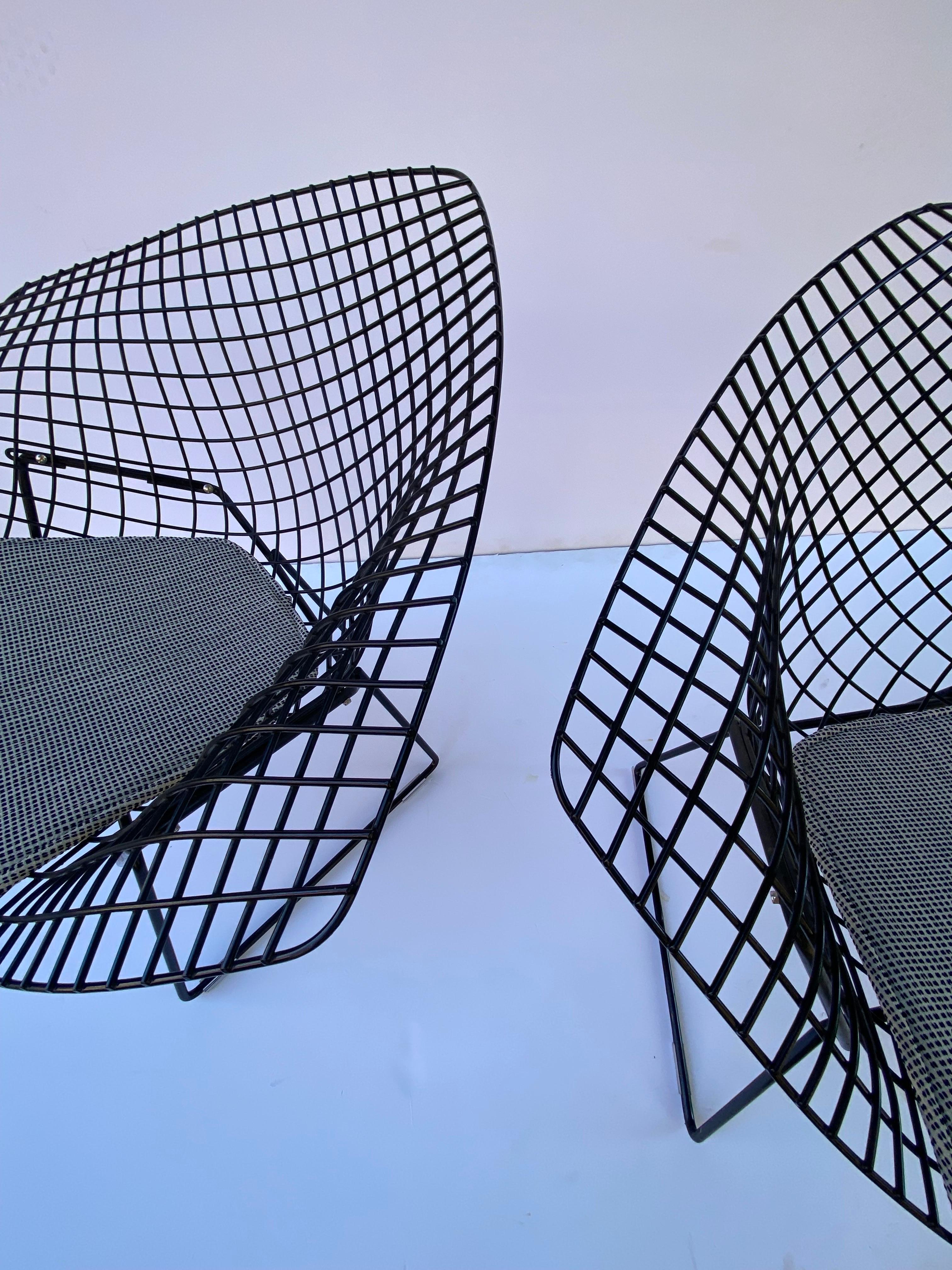 Harry Bertoia for Knoll Small Diamond Chairs/ Pair 4